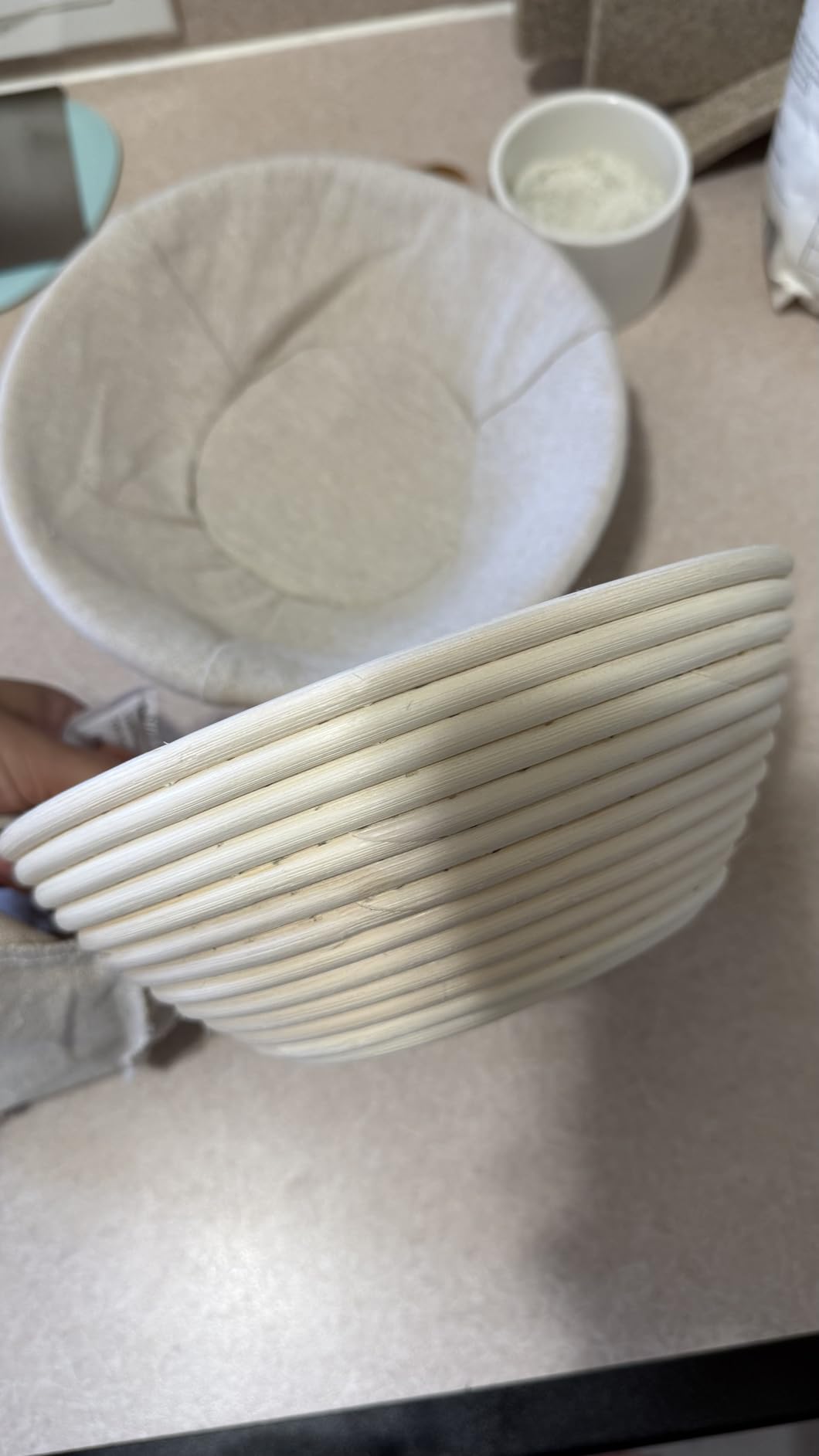BAVIFY Sourdough Starter Kit, Banneton Bread Proofing Baskets Set | Complete Sourdough Bread Baking Supplies, Beginner Friendly Bread Making Kit, 9 in Round and 10 in Oval Rattan Banneton customer photo 1