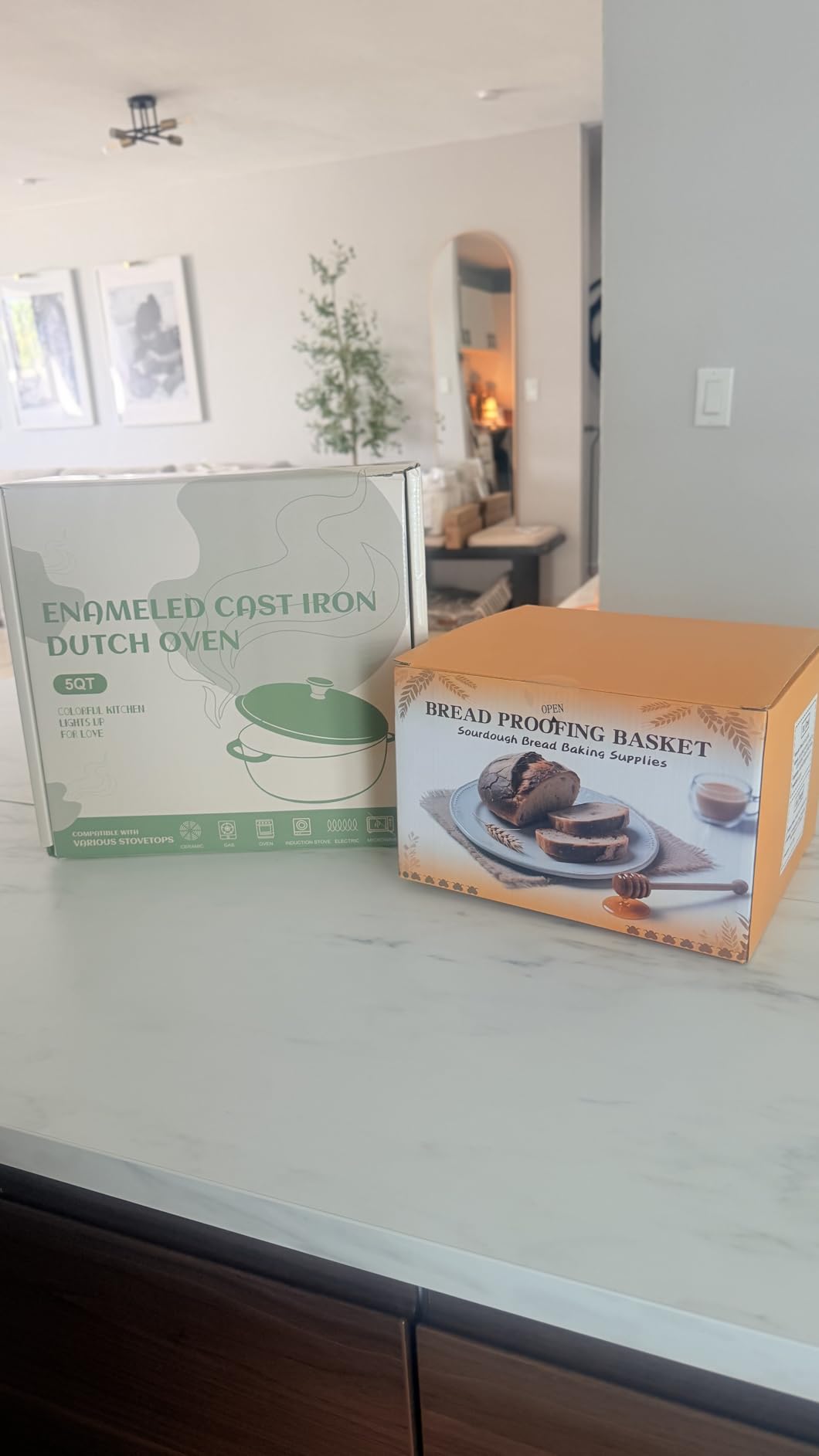 BAVIFY Sourdough Starter Kit, Banneton Bread Proofing Baskets Set | Complete Sourdough Bread Baking Supplies, Beginner Friendly Bread Making Kit, 9 in Round and 10 in Oval Rattan Banneton customer photo 2