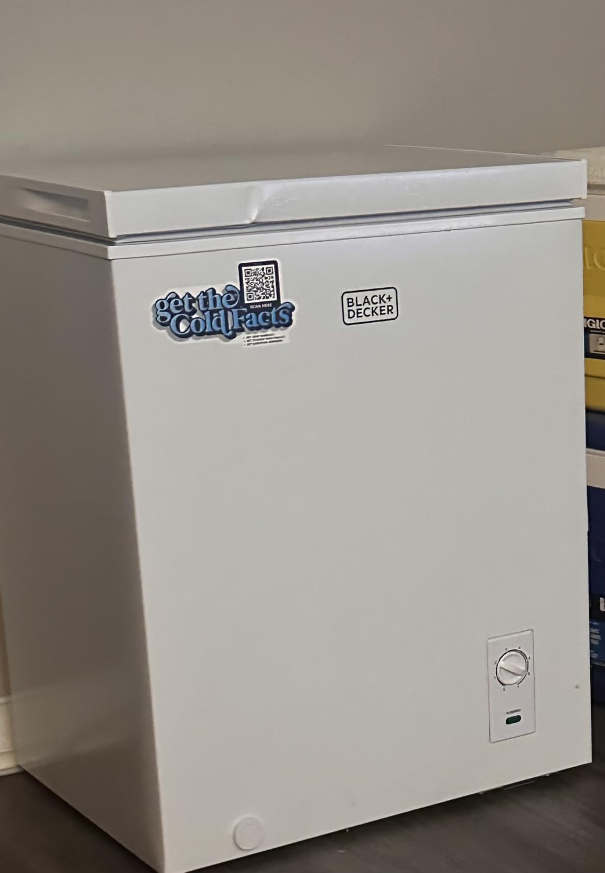 BLACK+DECKER 16.2 Cu. Ft. Chest Freezer, Deep Freezer with Top Opening, Freezer Chest with 2 Removable Storage Baskets, Mechanical Temperature Control, Manual Defrost,R600a Refrigerant, BCF1620E,White customer photo 1