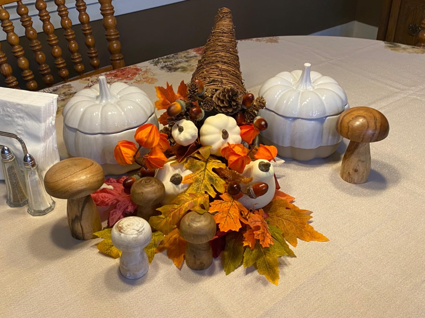 1 Pcs Thanksgiving Cornucopia Basket Horn of Plenty Centerpiece | 13.78