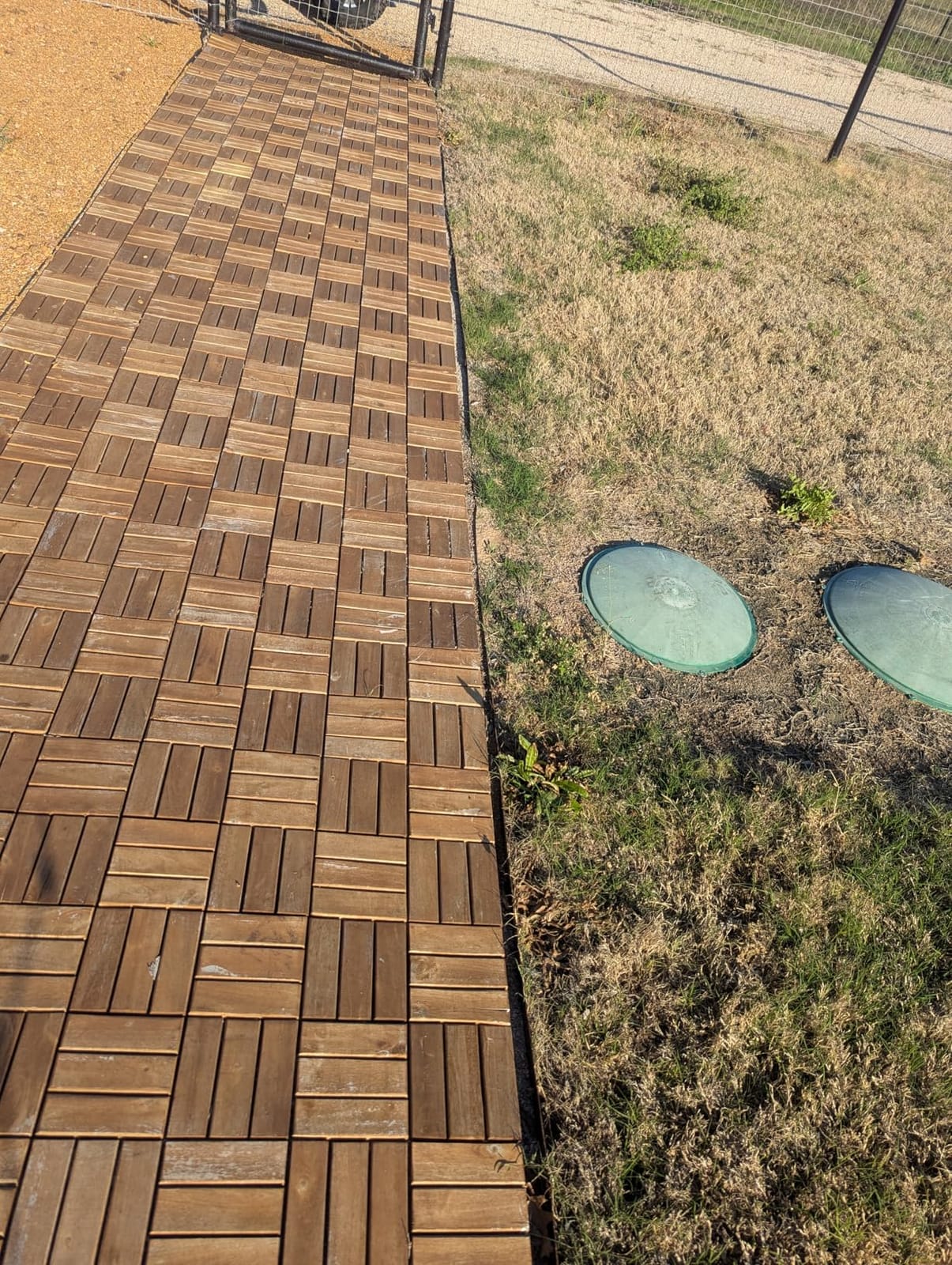 Yaheetech 54PCS Acacia Wood Deck Tiles Interlocking Patio Flooring customer photo 2