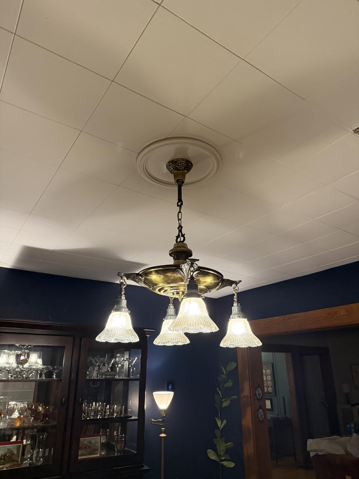 2Packs Molded Nylon Ceiling Medallion for Light Fixtures and Ceiling Fans, 9.8