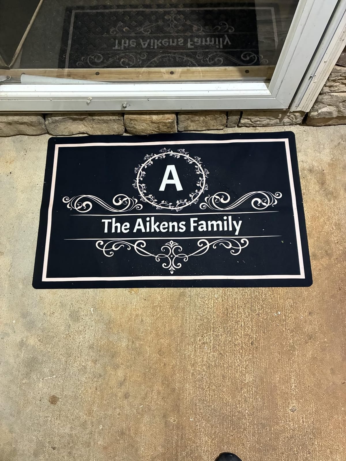 Personalized Outdoor Welcome Mats with Family Name, Door Mat for Front Door | Custom Garden Decor Doormat, Entrance Door Mat, Non Slip Floor Mat Housewarming Gifts for New Home 30 * 18 in customer photo 1
