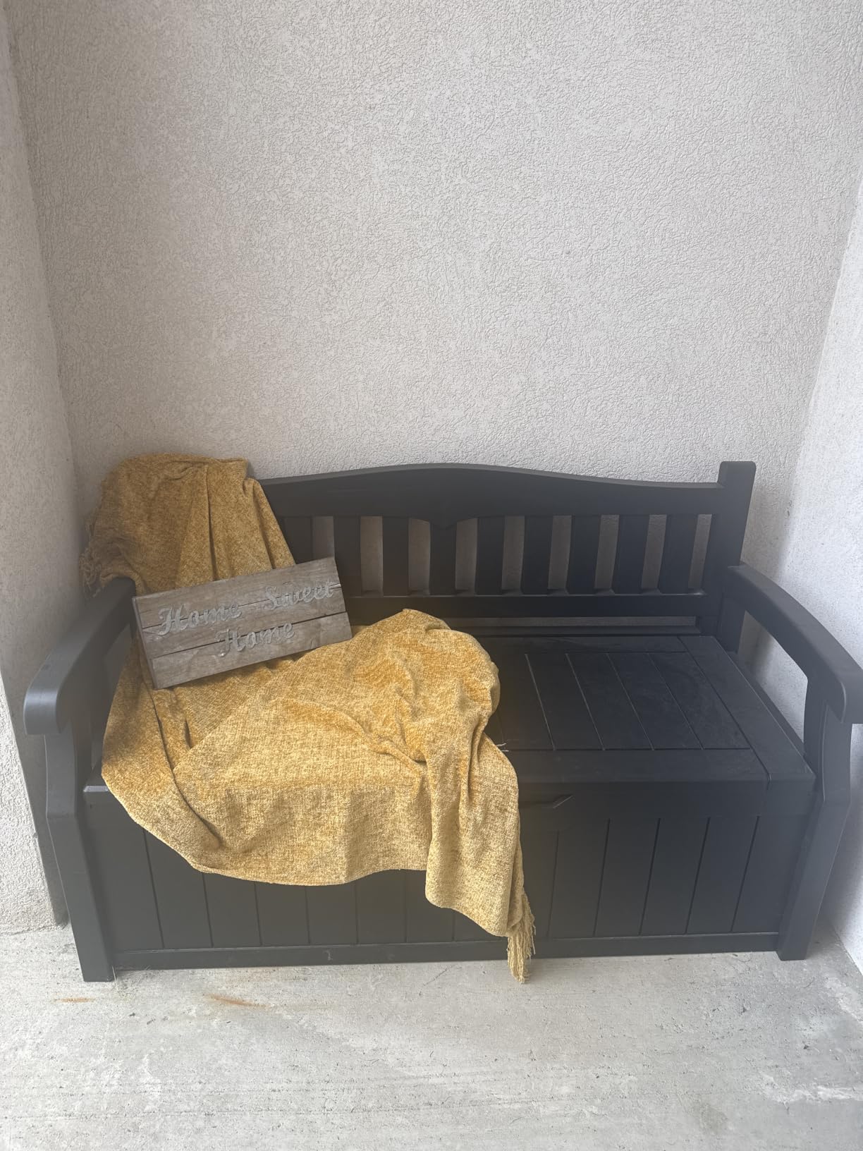 Devoko 80 Gallon Storage Bench Deck Box Waterproof&Lockable | Outdoor Benches for Patio Furniture, Garden Decor and Outdoor Seating for Cushions, Garden Tools and Pool Supplies customer photo 1