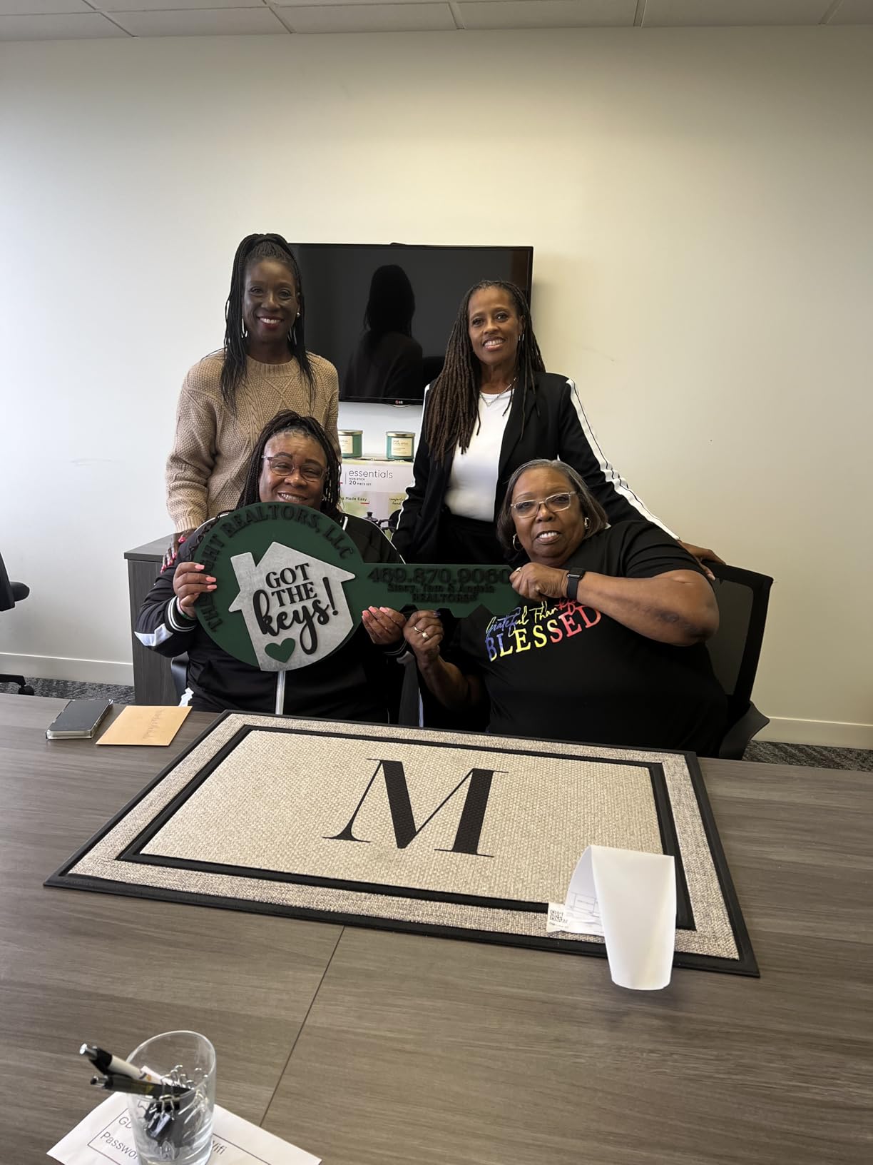 My Sign Center Door Mat, Personalized Doormat, Custom Indoor/Outdoor Monogram Doormat, Housewarming Gift, Heavy Duty Slip Resistant Backing, 18x30 Inches, Polyester Top Made in USA customer photo 1