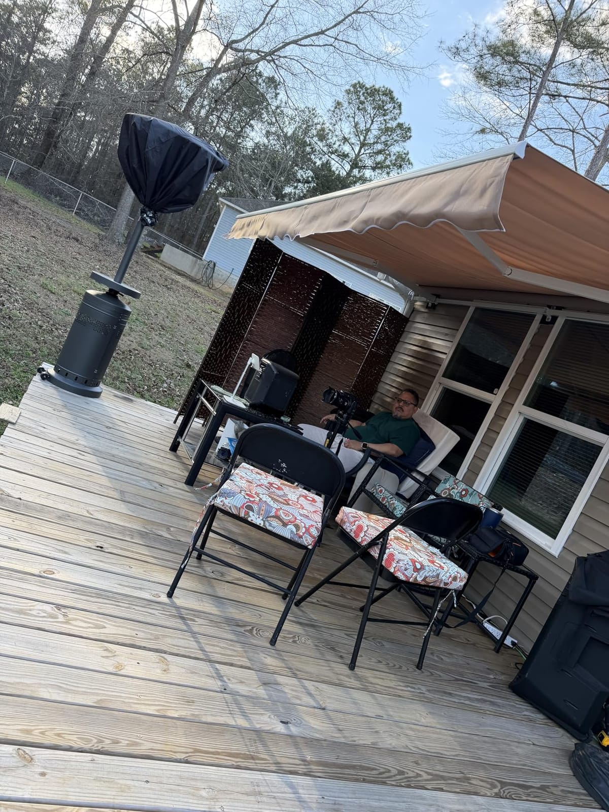 Patio Retractable Awning 13 x 8.2 ft Sun Shade Shelter Cover, Outdoor Patio Awnings for Shop, Restaurant, Cafe, Courtyard, Balcony customer photo 2
