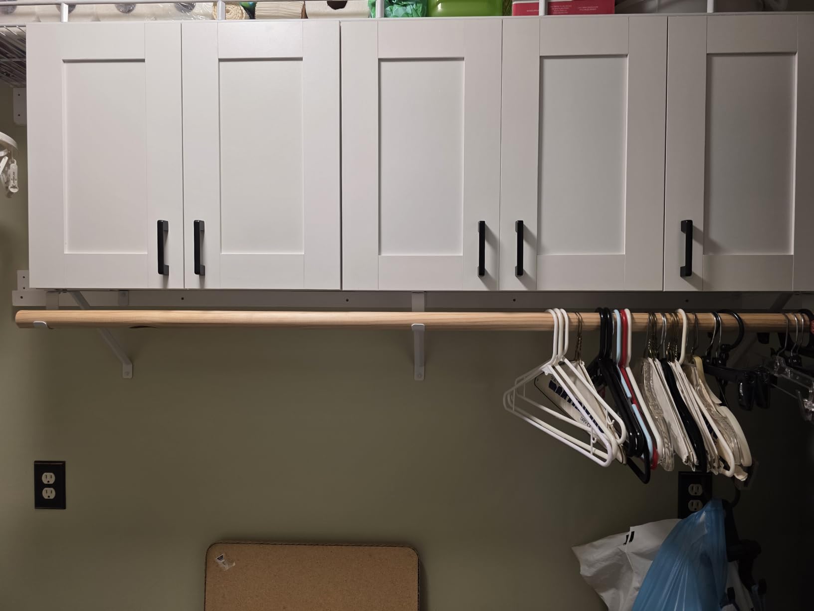 White Laundry Room Cabinets and Storage with 4 Doors and Utility Adjustable Shelf,Gabinetes Para Cocina Cupboard Kitchen Organizers and Storage Pantry Wall Mounted 12.4
