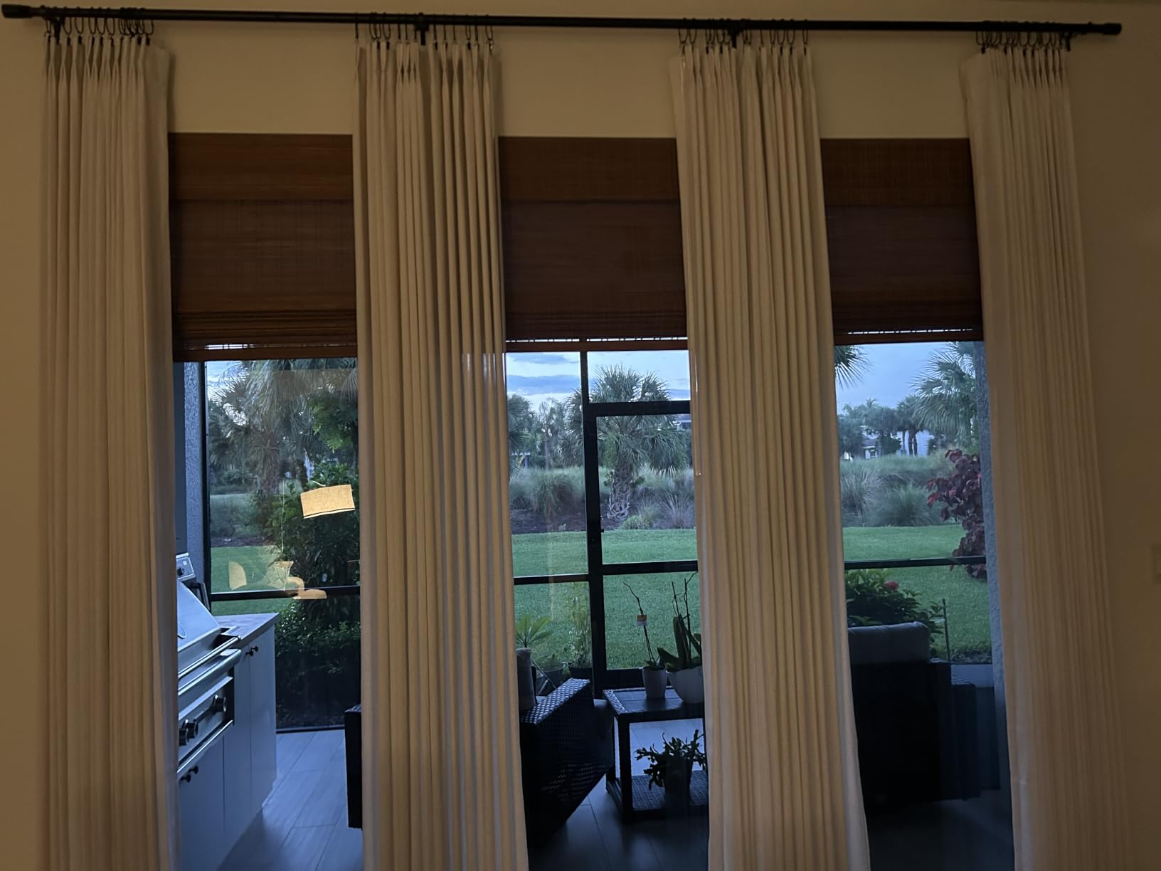 Calyx Interiors Bamboo Roman Shades w Valance 35