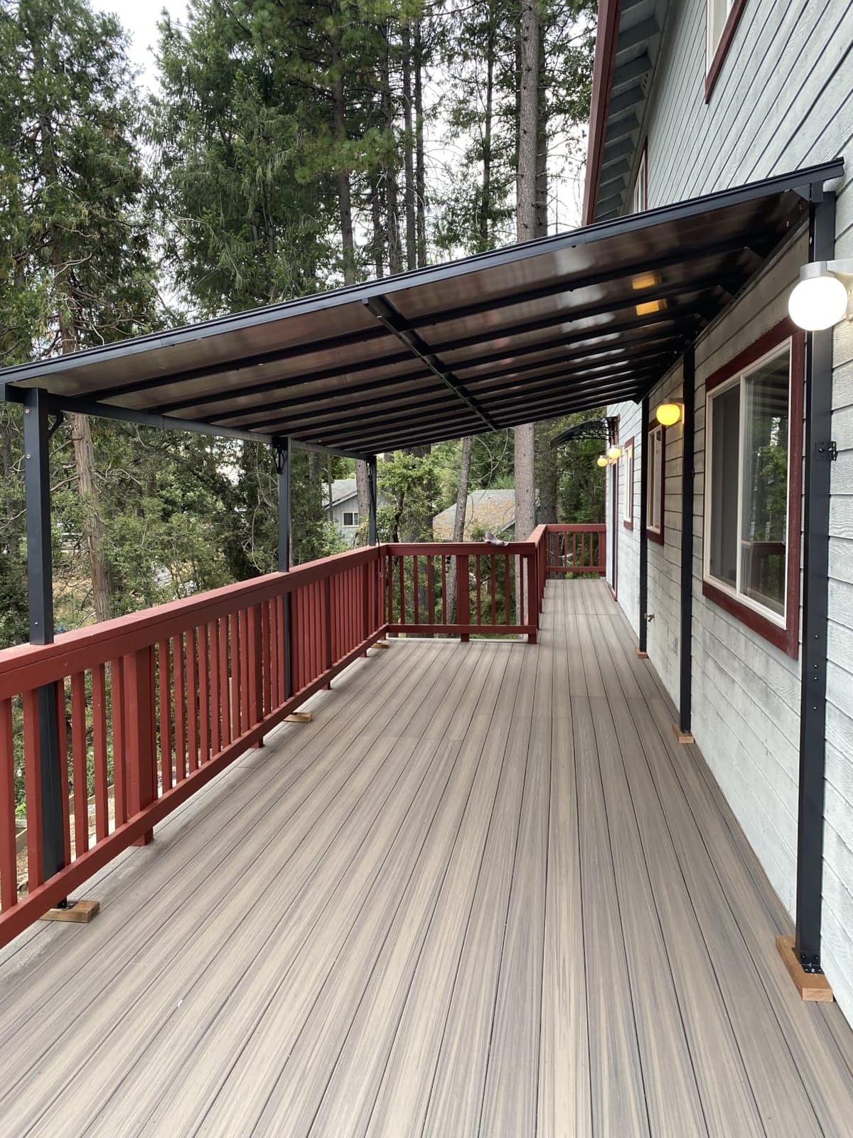 Aoxun 12'x10' Gazebo for Patio, Gazebo Pergola with Sloped Roof, Black | Heavy Duty Aluminum Frame Lean to Gazebo, Wall Mounted Gazebos Pergola on Clearance, Awnings for Patio, Decks, Backyard customer photo 2