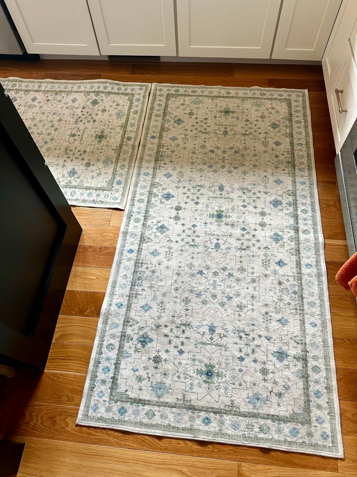 Black Boho Washable 2x6 Runner Rugs for Hallway Kitchen Bedroom Beside Laundry Room Bathroom Rug, Pet & Kids Friendly, Non Slip Low Pile Stain Resistant Soft Foldable Long 24 x 72 Floor Carpet customer photo 1