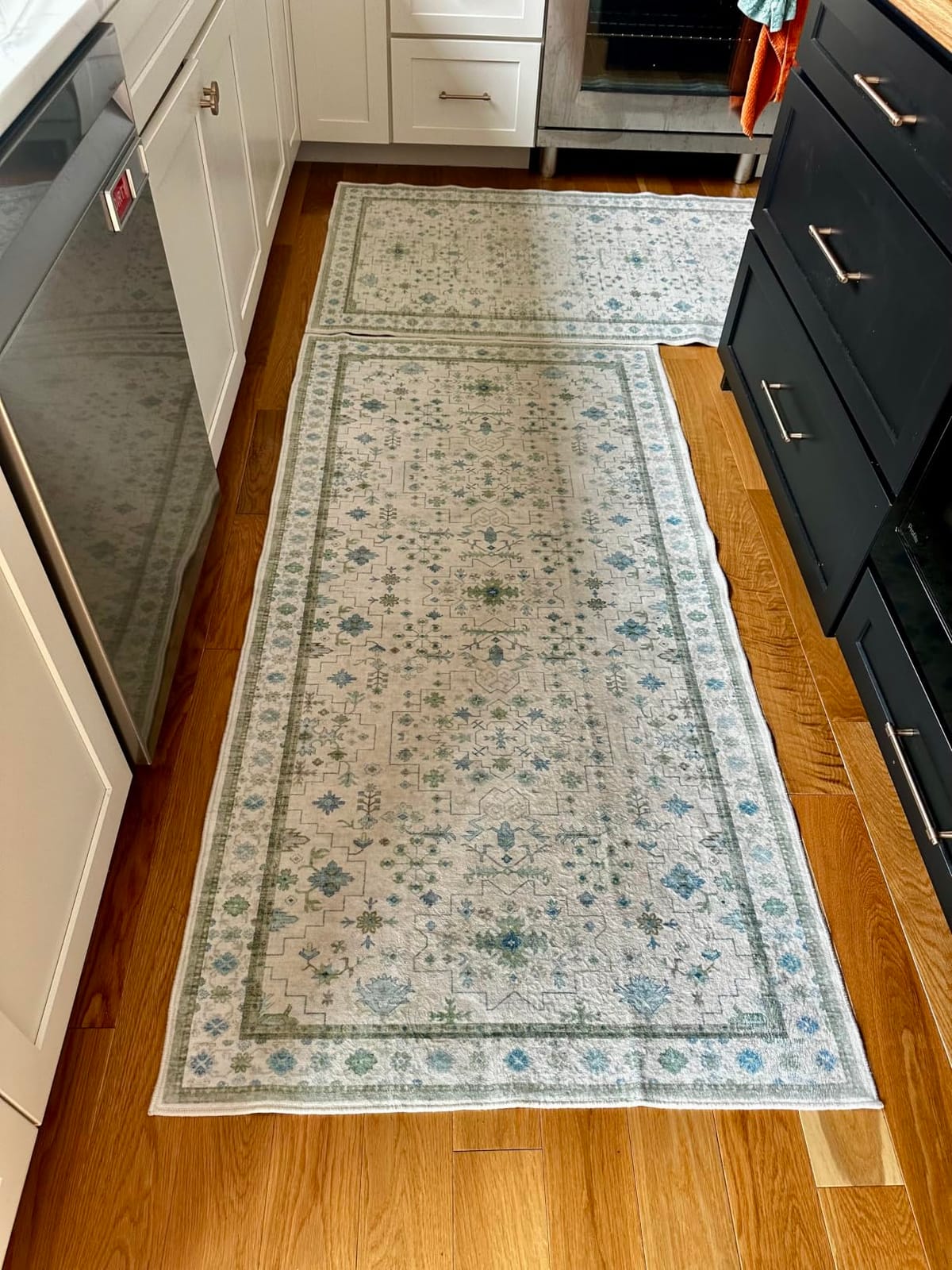 Black Boho Washable 2x6 Runner Rugs for Hallway Kitchen Bedroom Beside Laundry Room Bathroom Rug, Pet & Kids Friendly, Non Slip Low Pile Stain Resistant Soft Foldable Long 24 x 72 Floor Carpet customer photo 2