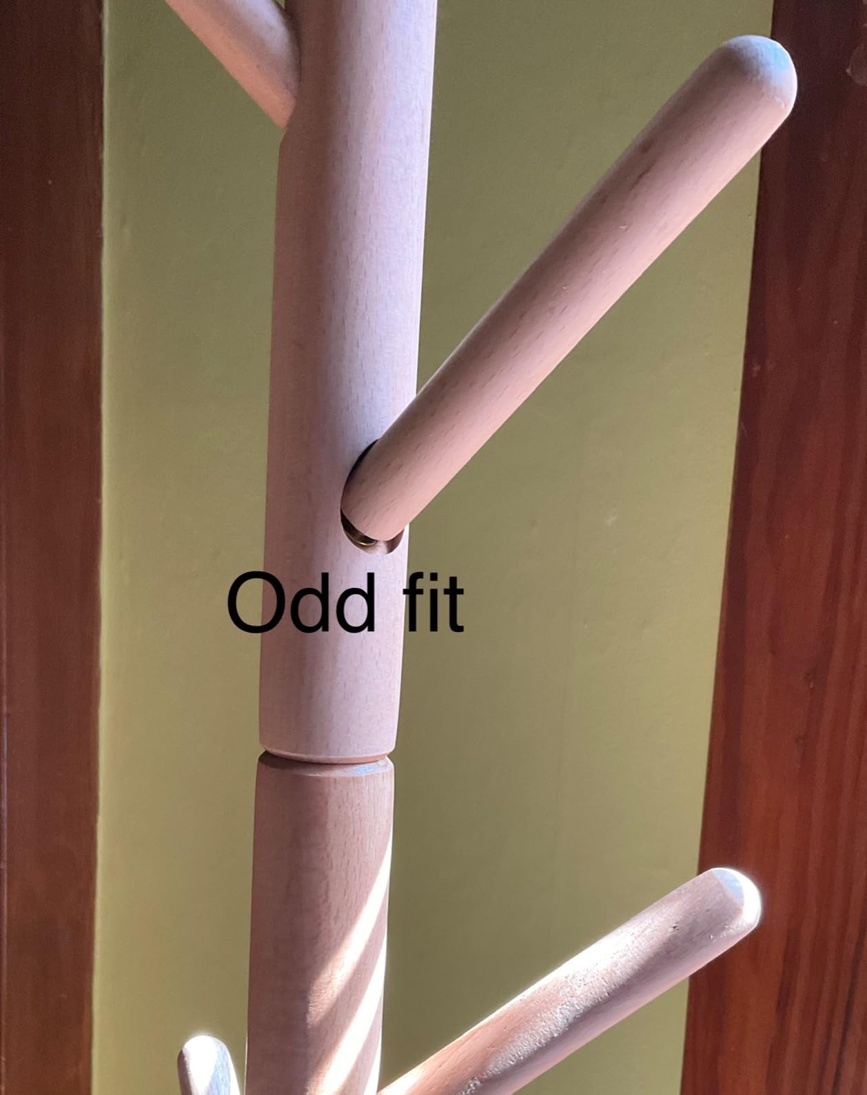 Beech Wood Kids Coat Rack - Adjustable Height Stand with 9 Hooks, Freestanding Children's Clothing Organizer for Hallway, Bedroom, Easy Assembly (Natural) customer photo 2