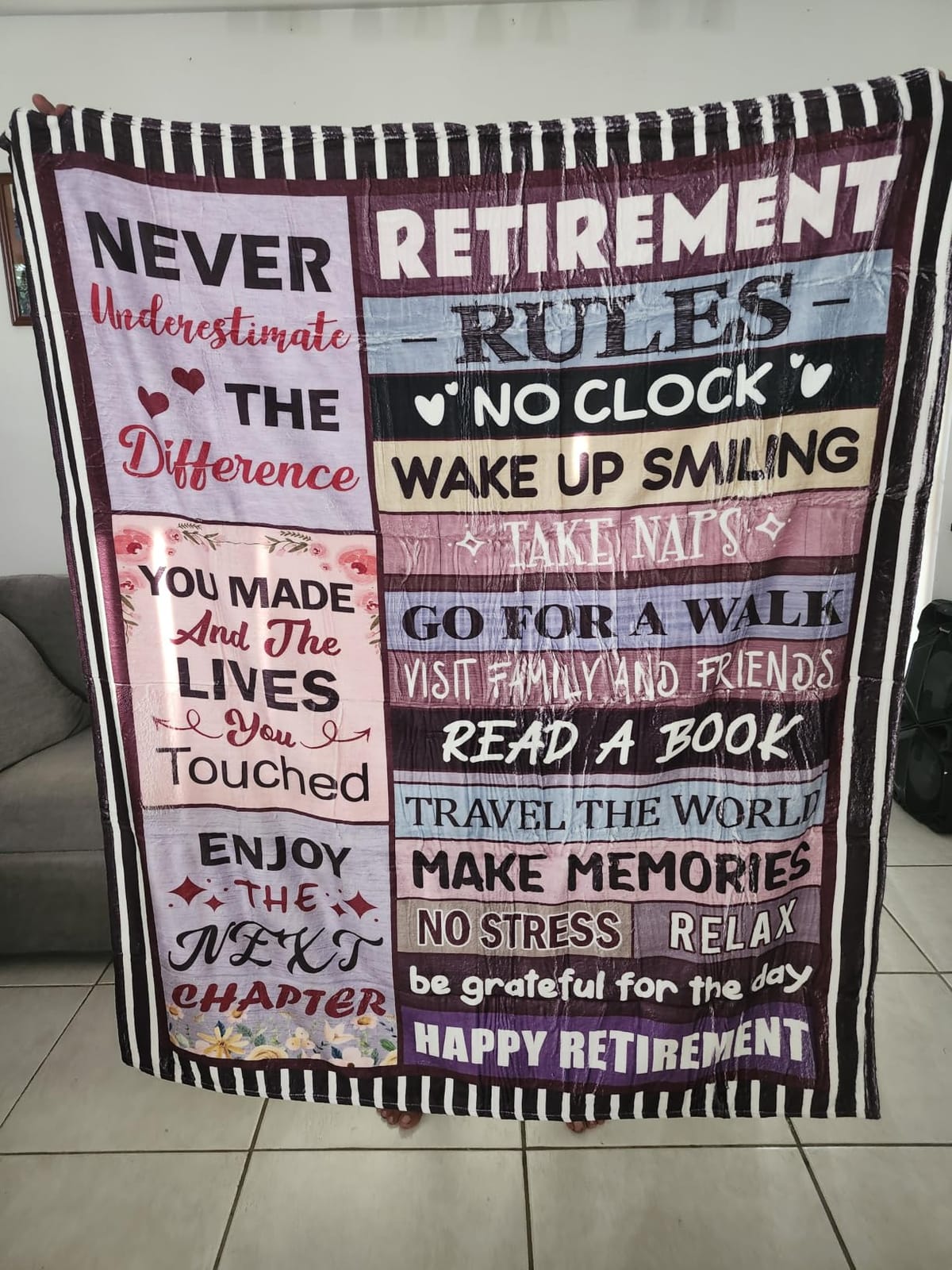 Sruemiul Retirement Gifts for Men, Retirement Blanket for Men 50