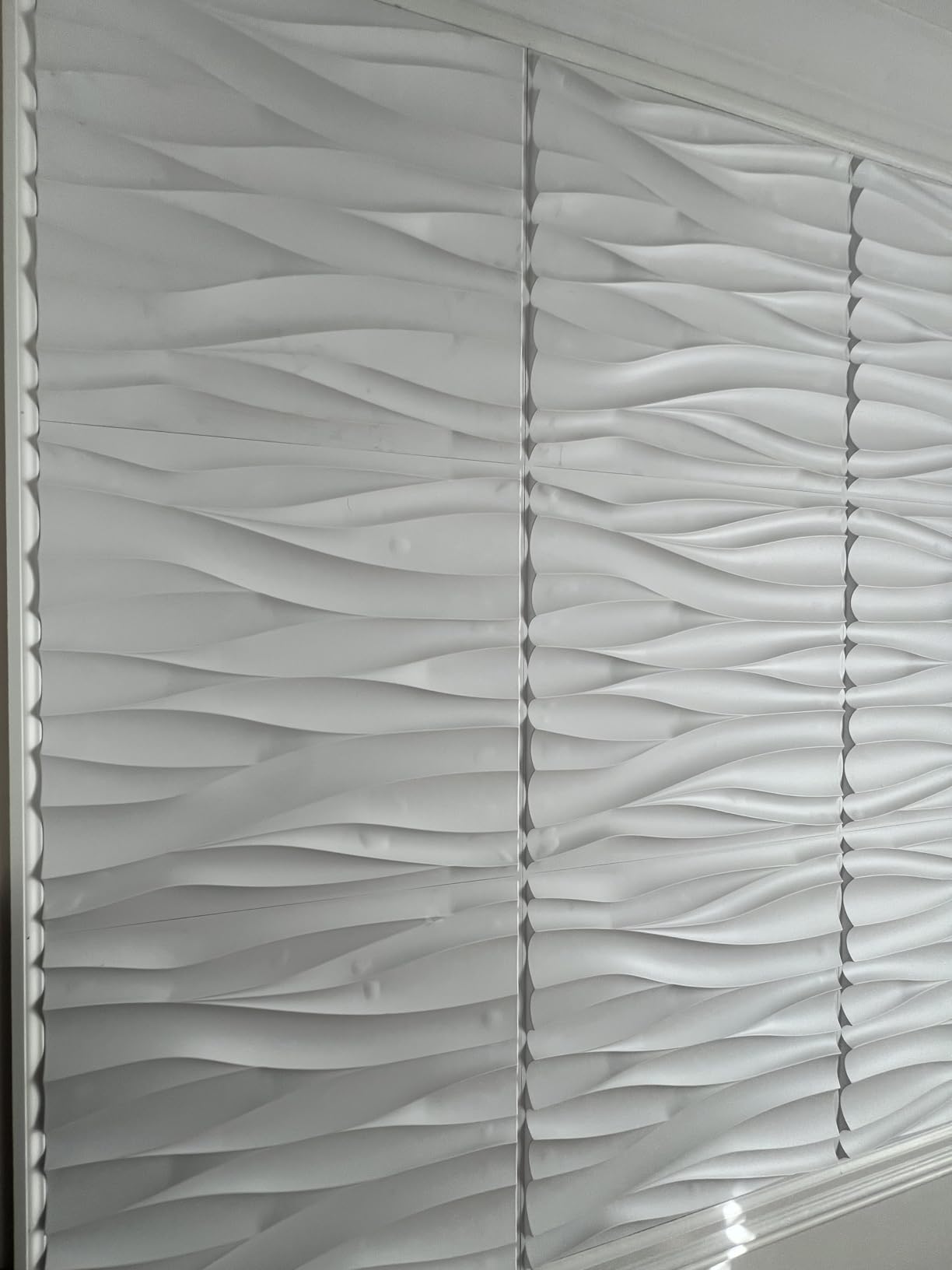 STICKGOO Wave 3D Wall Panels, Natural Oak, 19.7''x19.7'' | Accent Wall Panels for Interior Wall Decor, Living Room, Office, Bedroom, Pack of 12 Cover 32.4 Sq.Ft customer photo 2