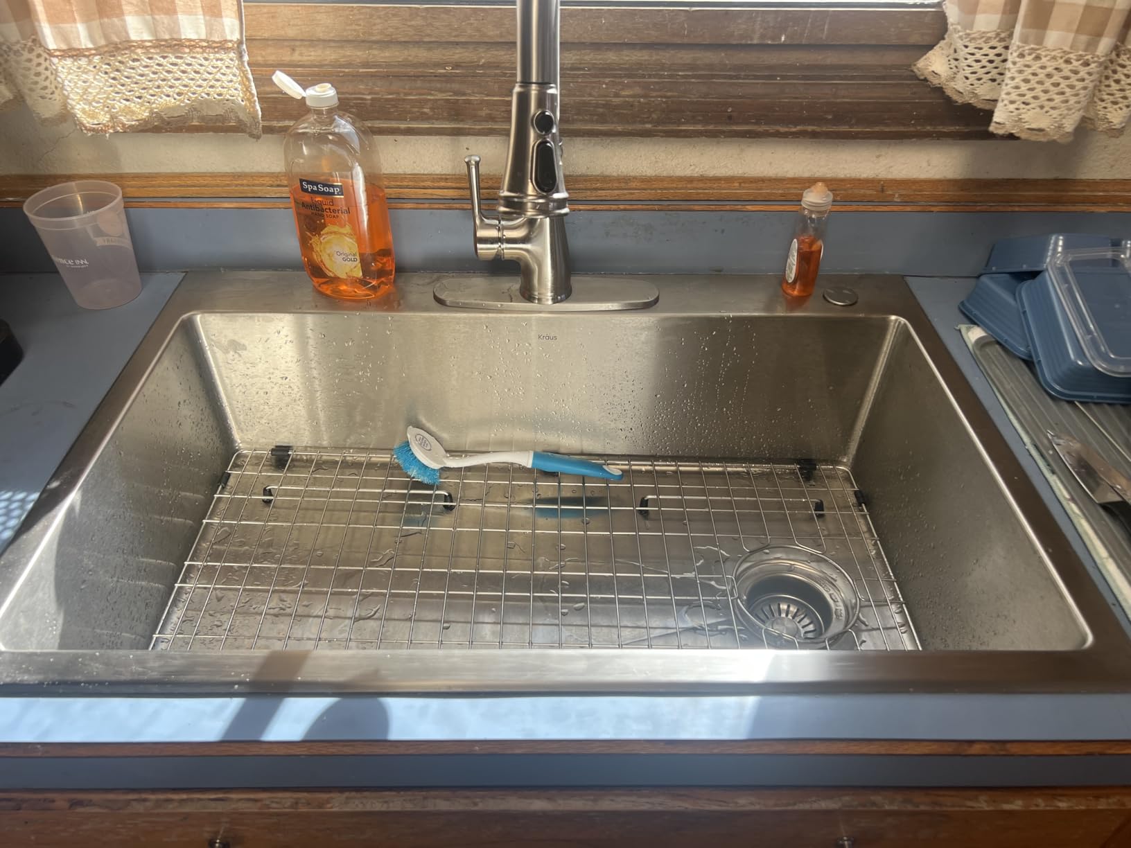 KRAUS Fairlane 33-inch Drop In/Top Mount Single Bowl 18-Gauge Stainless Steel Kitchen Sink, KHT640-33 customer photo 2