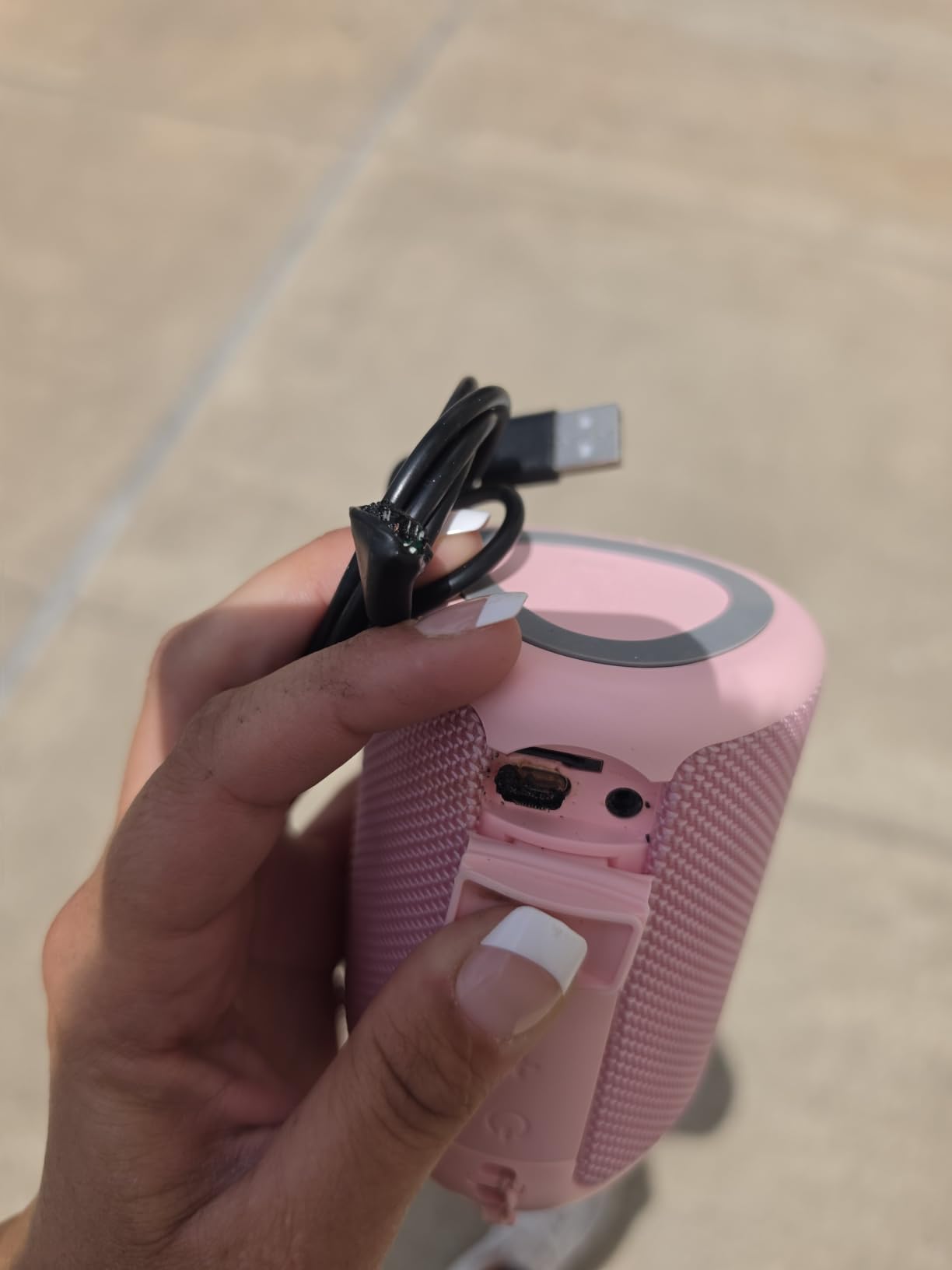 Portable Bluetooth Speaker Beach Essentials: IPX5 Waterproof for Outdoor | Powerful HD Sound, Dynamic Light, All Day Playtime, Wireless BT 5.3, TWS Pairing customer photo 1