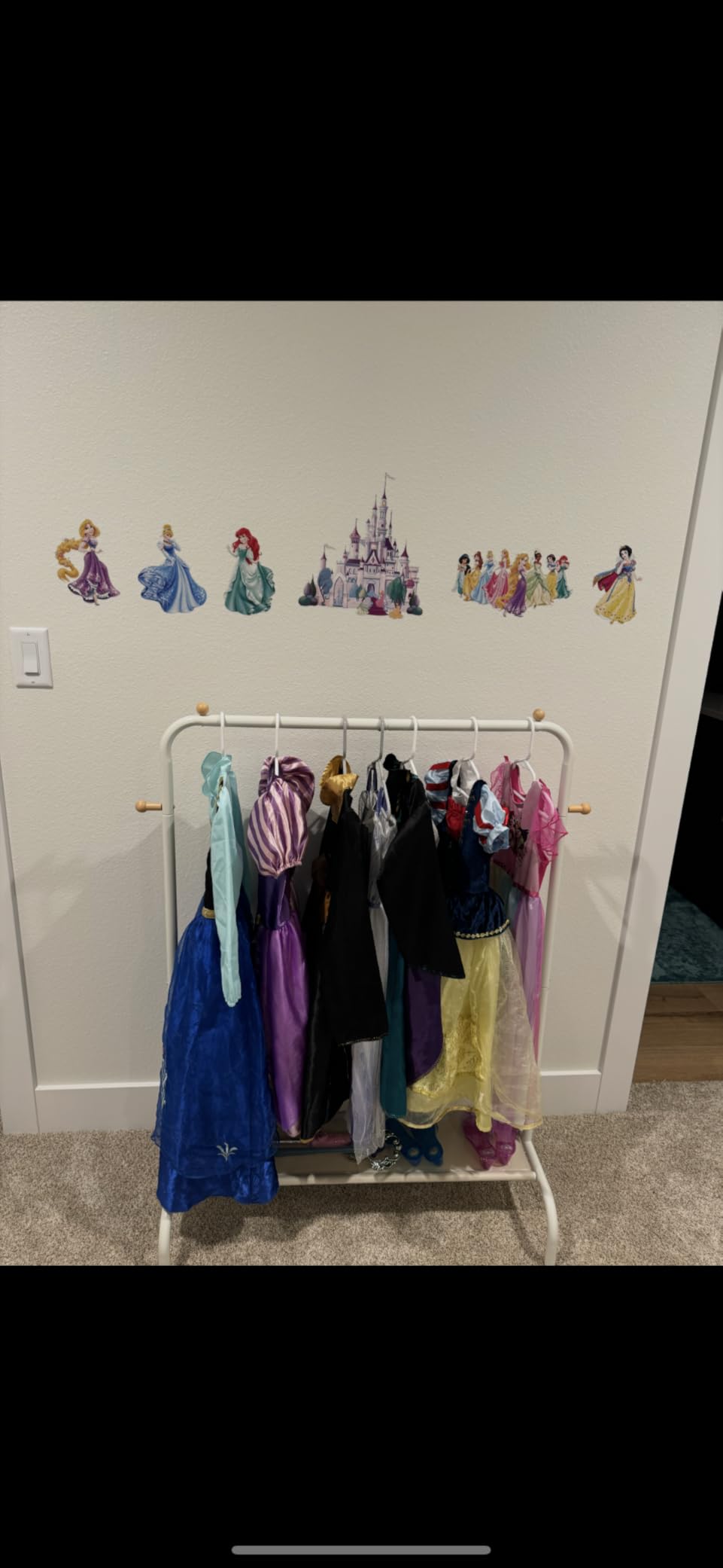 Kids Clothing Rack - Garment Rack with Bottom Storage Shelf, White customer photo 1