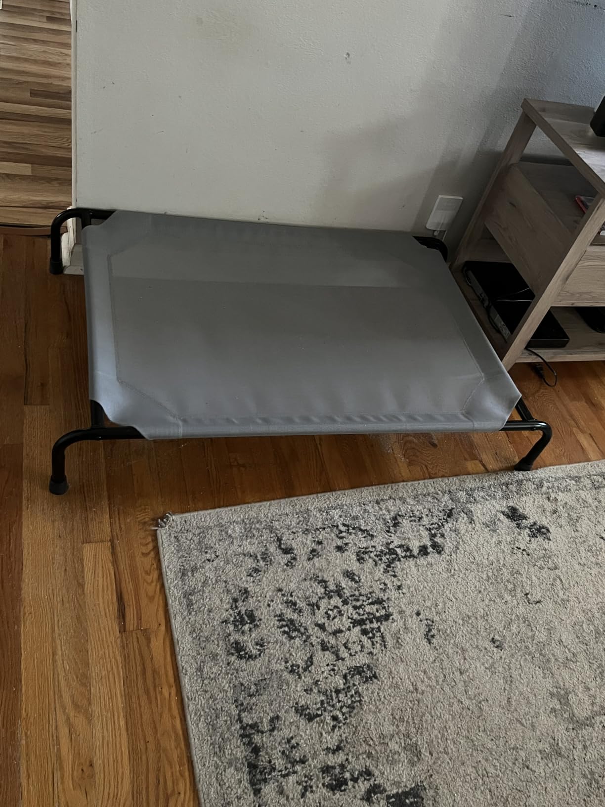 Simple Trending Raised Dog Bed for Large Dogs, Waterproof XL Dog Cot, Grey customer photo 1