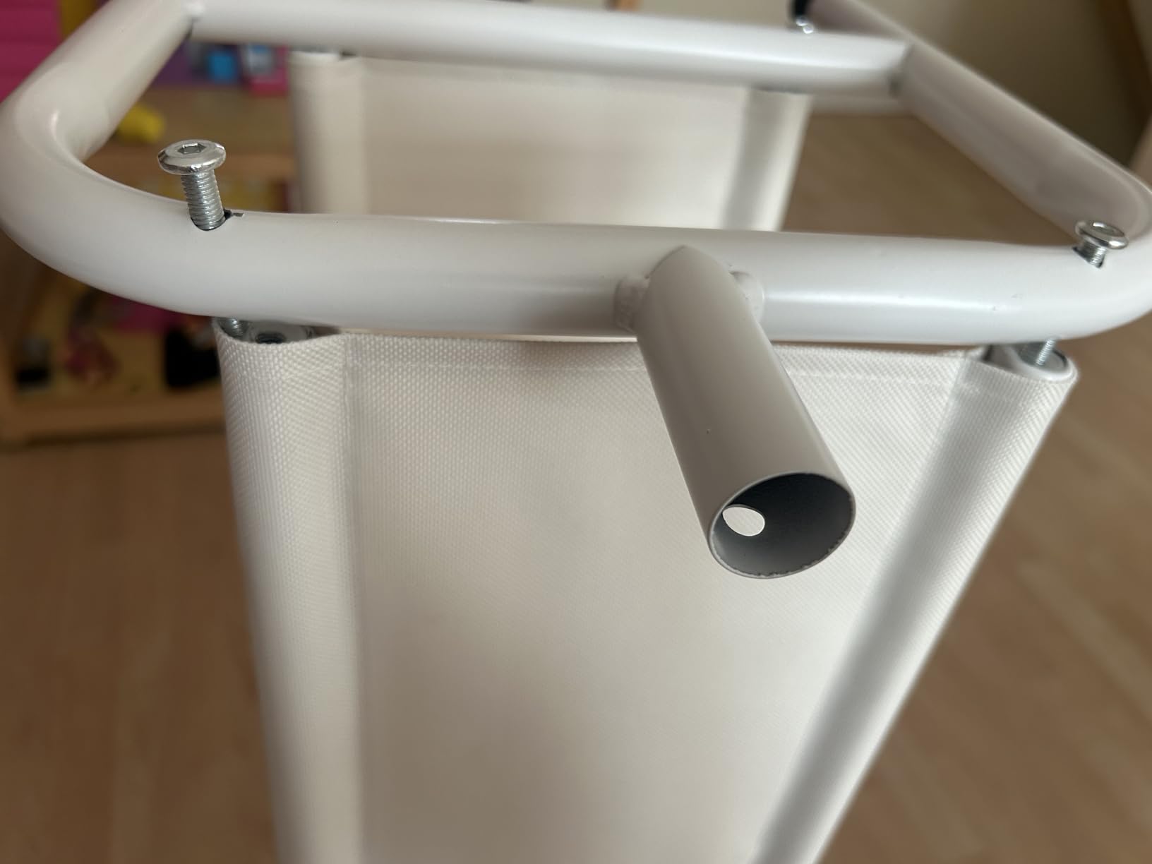 Kids Clothing Rack - Dress Up Clothes Rack - Baby Toddler Closet - Mini Freestanding Coat Racks with 2 Fabric Shelves - Small Kids Costume Wardrobe - Garment Rack for Hanging Clothes Organizer customer photo 1