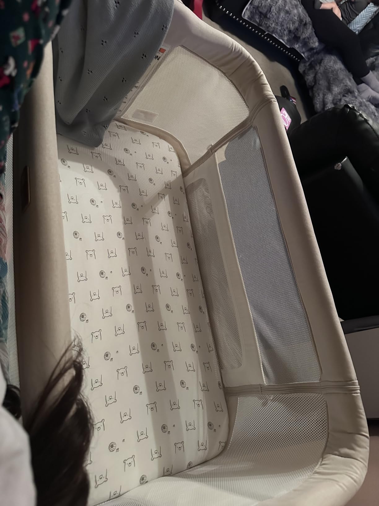 BabyBond Bassinet Bedside Crib, Stable and Secure Crib for Newborns, Beige | 3-in-1 Baby Bassinet Bedside Sleeper with Mattress and Sheet, Anti-Reflux, Full-Mesh Sides, 6-Height Adjustable customer photo 2