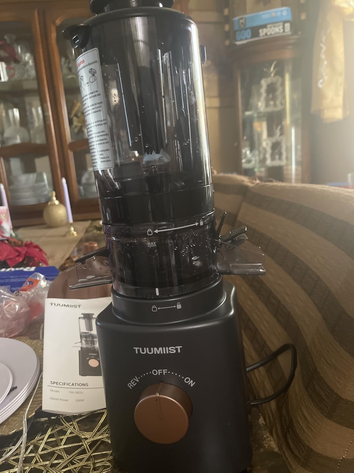 TUUMIIST Juicer Machines, Cold Press Juicer with 5.8