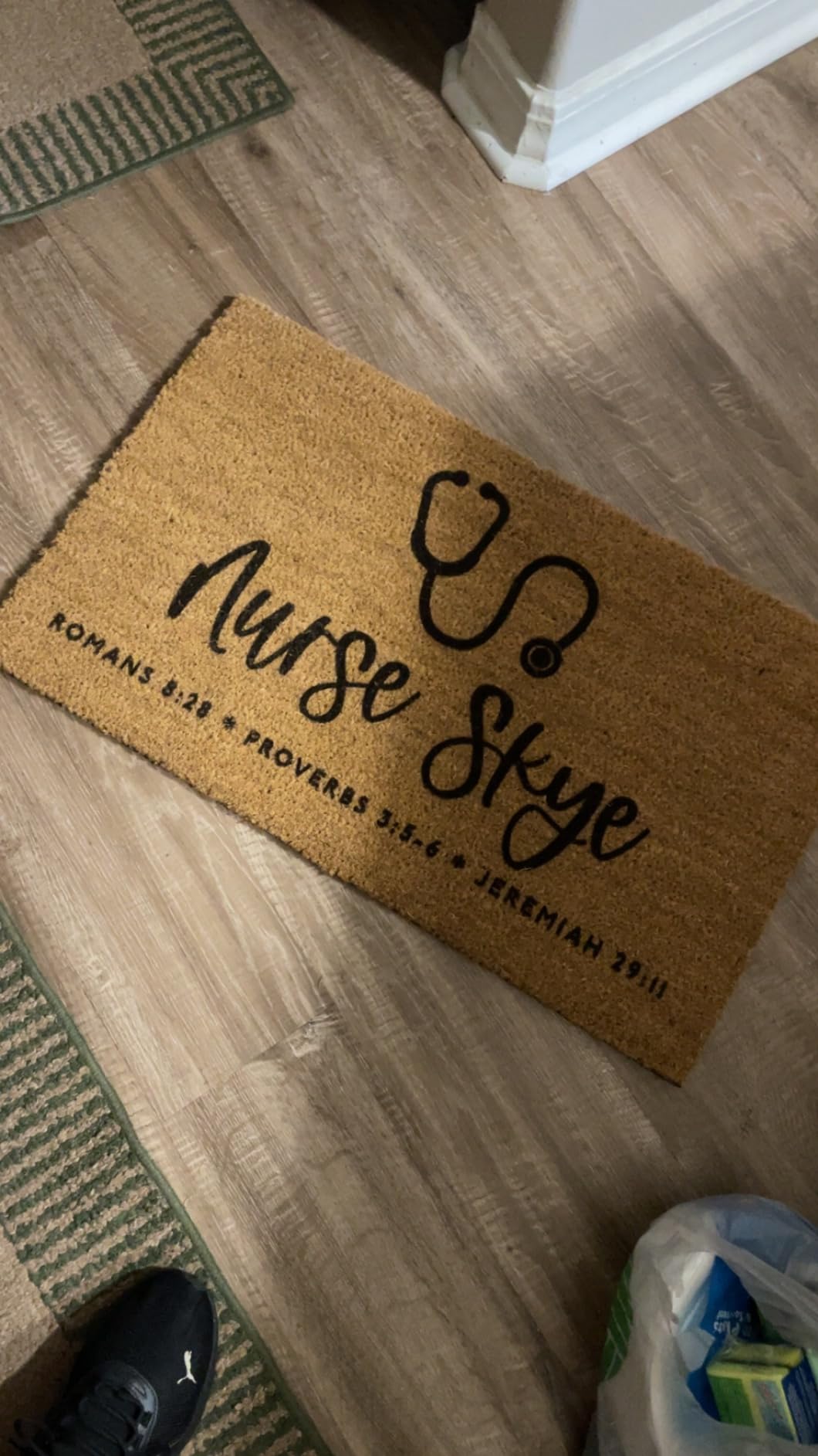 Personalized Door Mat - Create Your Own Family Doormat with 20 Icon - Welcome Doormat with Anti-Slip Backing, Door mat Indoor or Outdoor Entrance customer photo 2
