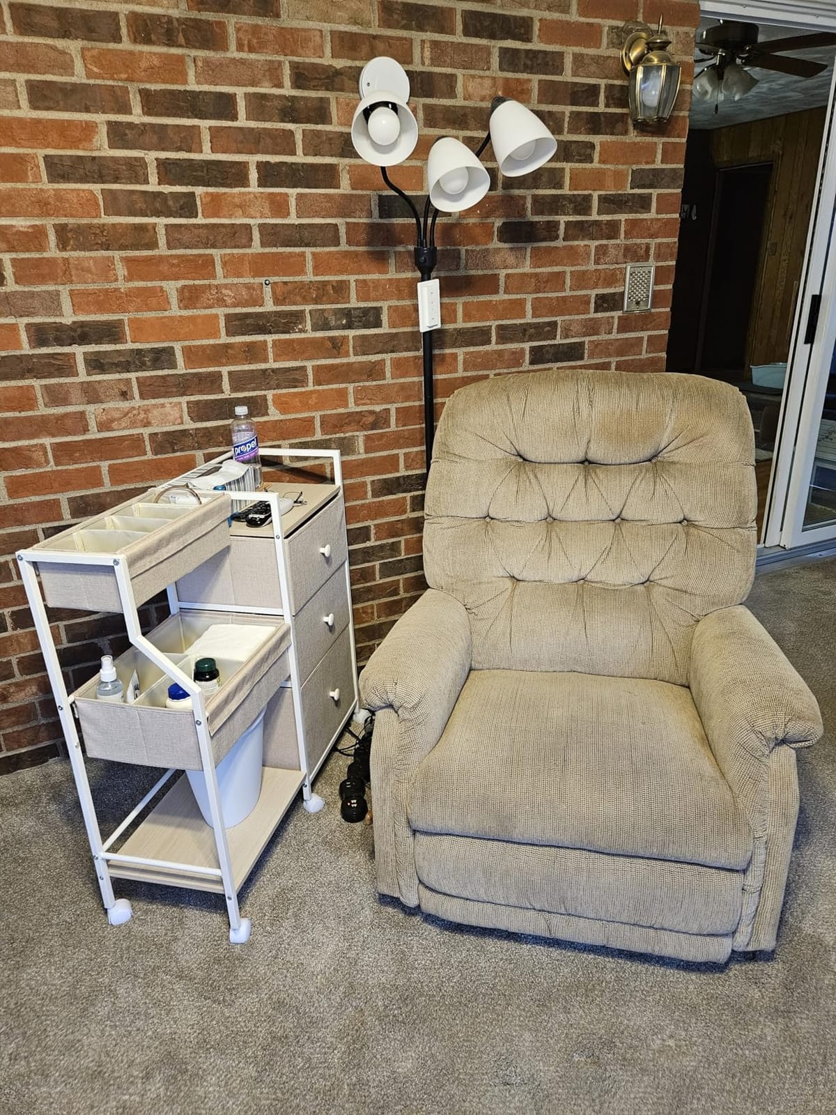 Modanais Baby Diaper Caddy Organizer Cart - 3 Tier Rolling Cart with Dividers and Drawers, Easy To Assemble, Mobile Utility Cart with Wheels for Nursery, Bedroom, Changing Table & Crib customer photo 2
