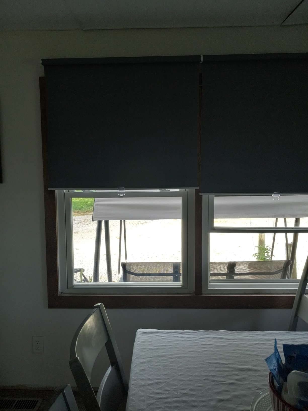 SUNOFF Blackout Cordless Roller Shades Blinds, 47