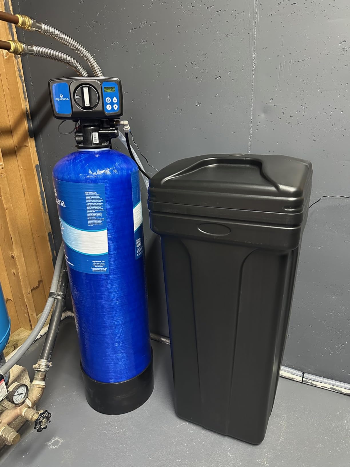 Aquasana SimplySoft Whole House Water Softener | 40K Grain | WH-SF40-BASE | Hard Water Reduction | 15.5 GPM customer photo 2