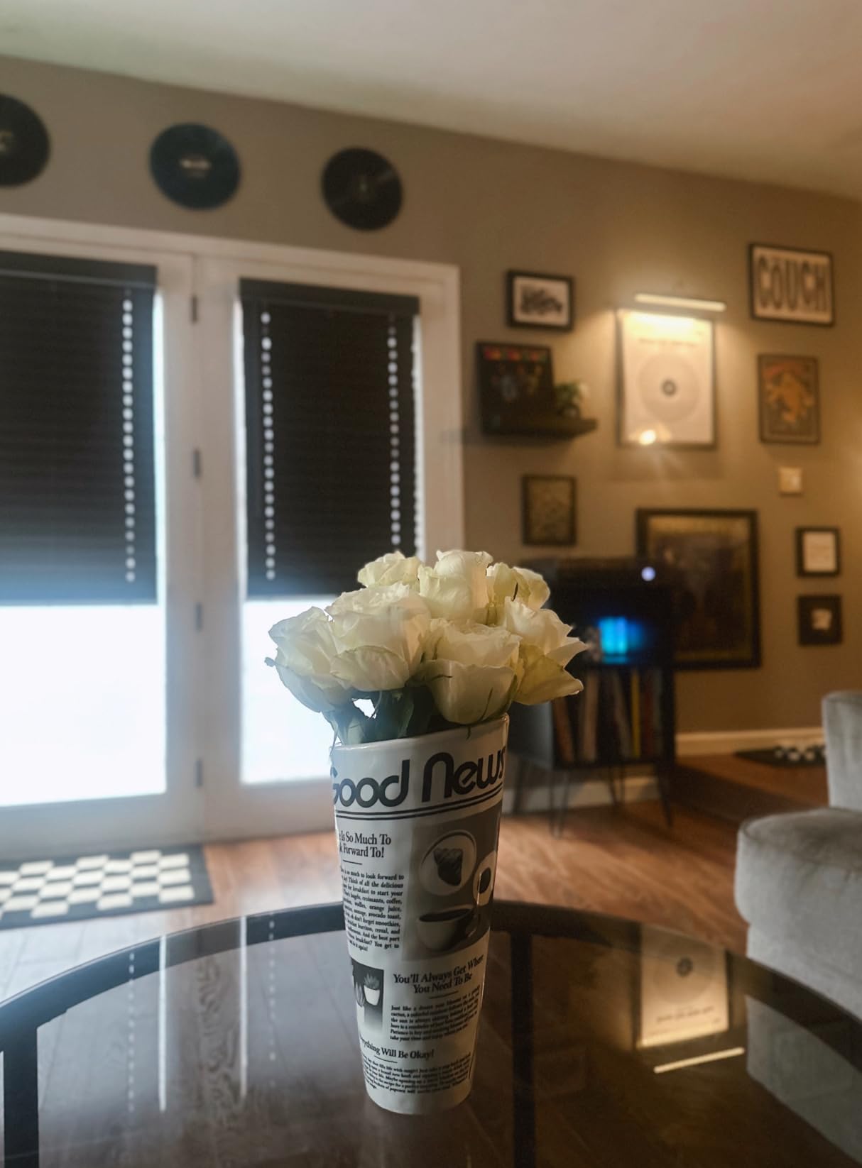 ban.do Vintage Newspaper Vase - Retro Ceramic Funky Shelf Decor - Unique Novelty Vase customer photo 2