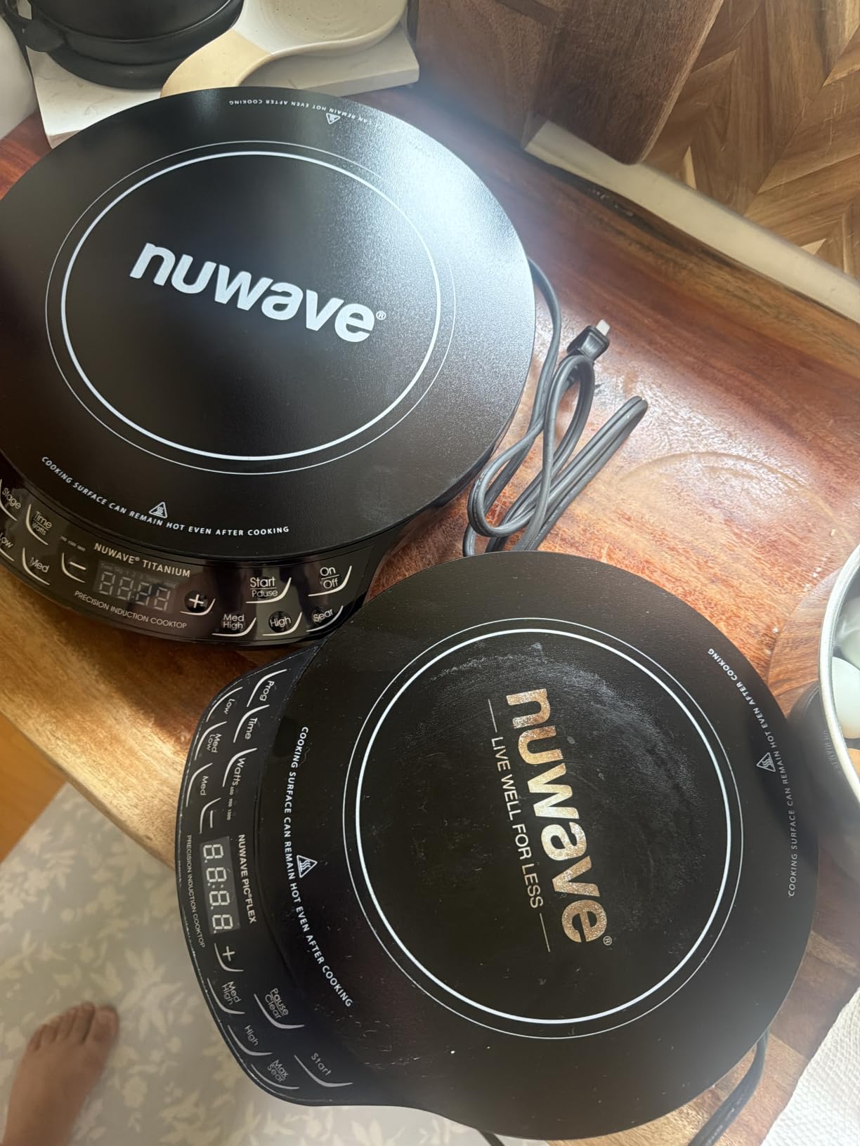 Nuwave Induction Cooktop, Improved Hot Plate with Digital Probe | 106 Temps 100°F-575°F, 3 Wattage Settings, Portable Induction Burners for Cooking customer photo 1