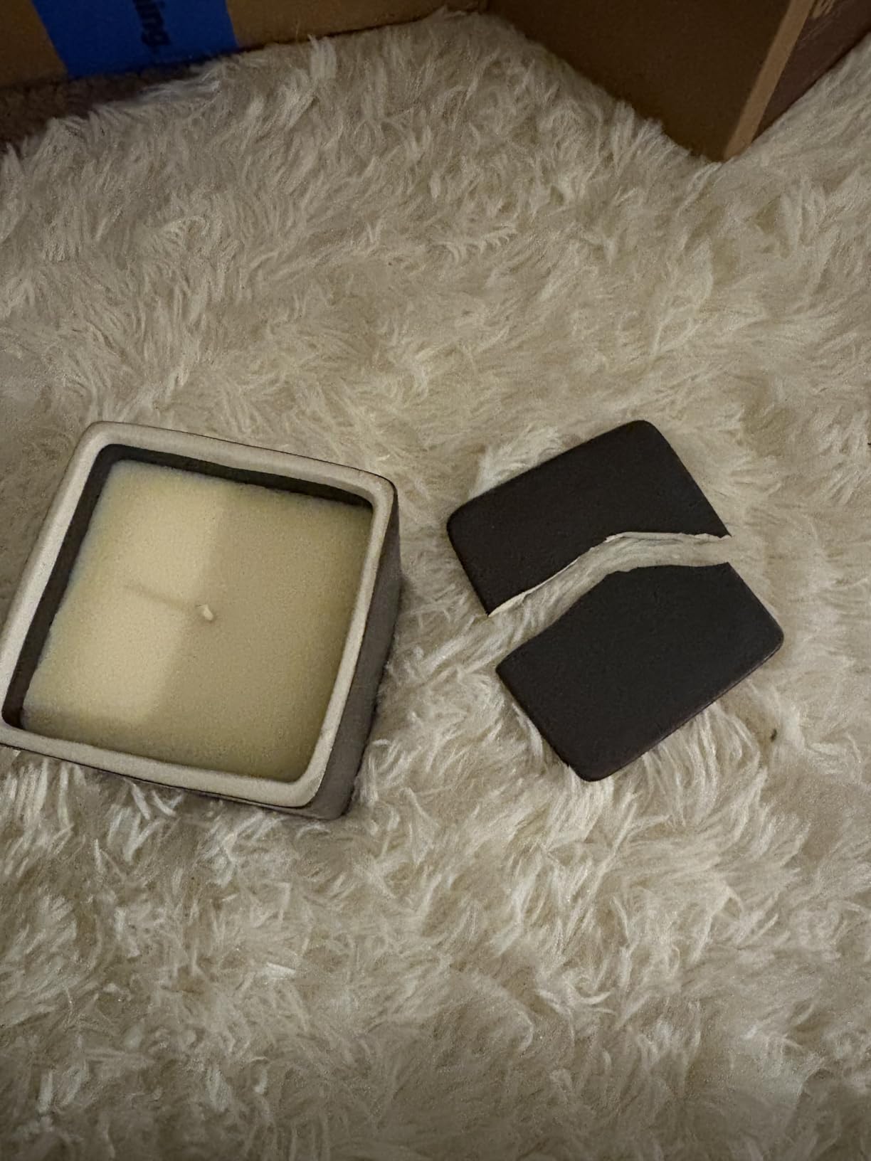 Candles for Home Scented - Scandinavian Style 3 Wick Candle - Long-Lasting Ceramic Candle Jar - Soy Candles Non Toxic with Minimalist Design - Teak Mahogany customer photo 2