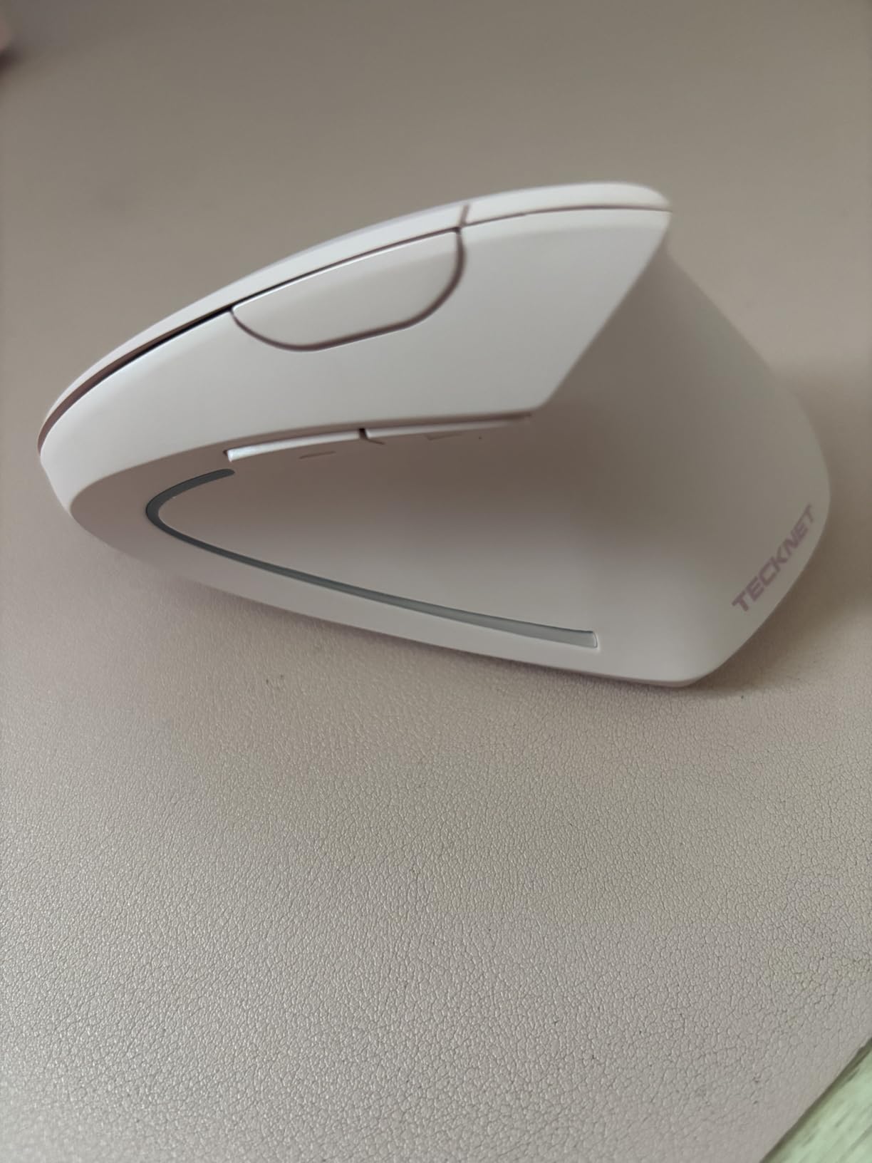TECKNET Ergonomic Mouse, 4800 DPI Wireless Bluetooth Vertical, 3-Device | Switch Among 3 Devices, 6 DPI Levels, BT 5.0/2.4G USB-A, Quiet Clicks, 6 Buttons, Battery-Powered, Right-Handed, Black customer photo 1