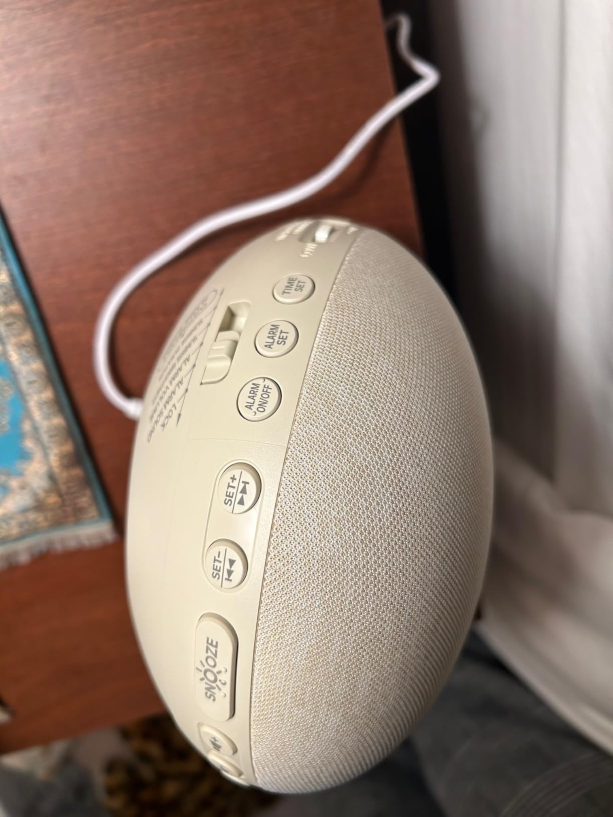Odokee Sunrise Alarm Clock White Noise Machine: Natural Wake Up Light | Dimmable Clock with Bluetooth Speaker for Bedroom - 25 Sleep Sounds for Baby Adults Kids Putty customer photo 2