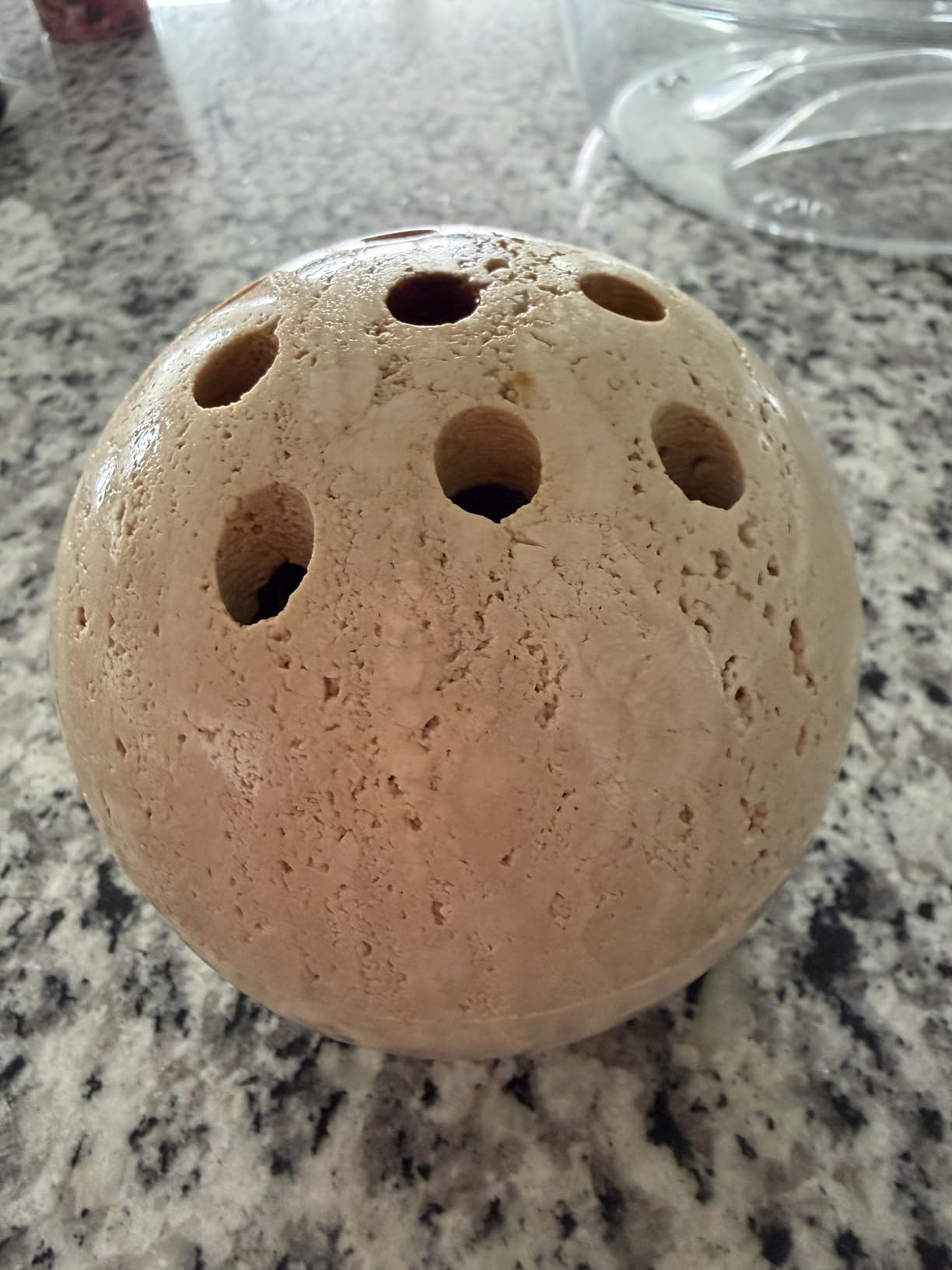 Handmade Travertine Stone Incense Resin Burner Holder - Natural Stone Incense Burner with Brass Insert for Home Decor & Relaxation customer photo 1