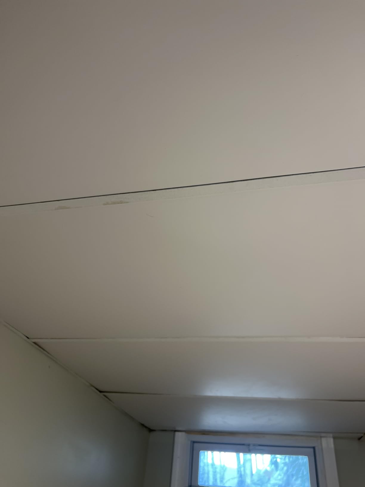 Sunnyglade 10 Pack Drop Ceiling Tile 2ft x 4ft White PVC Ceiling Panel | 24 x 48in Waterproof PVC ceiling panels 5mm thickness, reusable design, fire-rated performance, covering 80 sq. ft customer photo 1