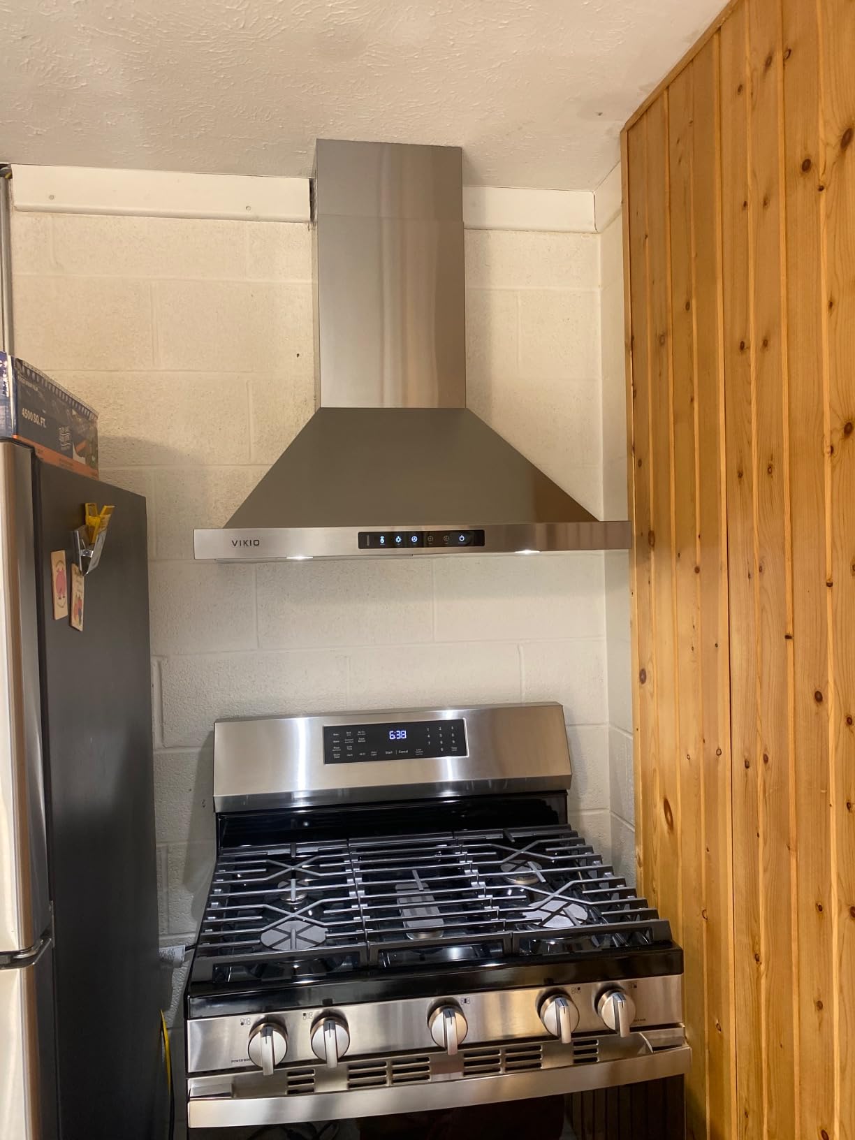 VIKIO HOME 30 Inch Pro Wall Mount Range Hood 980CFM, Direct 3 Speed Panel with Gesture & Touch Control, Ducted/Ductless Stainless Steel Kitchen Vent Hood, Delay Shut-Off, Includes Duct & Filter customer photo 1