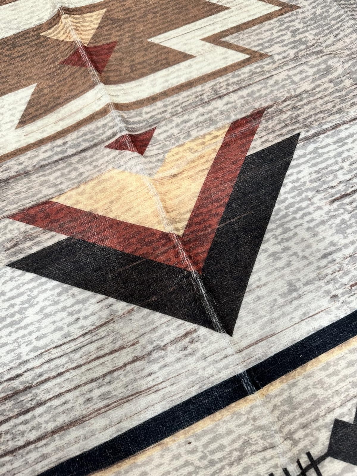 BENRON Western Area Rugs for Living Room Bedroom 5x7, Washable, Warm Beige | Non Slip Southwest Aztec Rustic Rug for Dining Table Kitchen Home Decor customer photo 2