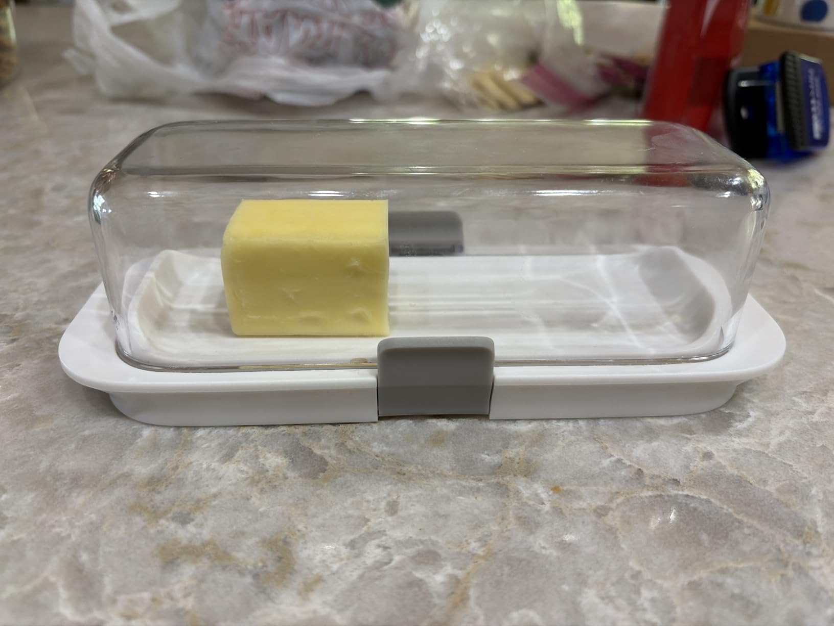 Pisol Butter Dish with Lid for Countertop and Refrigerator Door Shelf, Airtight Butter Keeper Container, Butter Holder for East/West Coast Butter, BPA-free, Microwave/Dishwasher Safe customer photo 2
