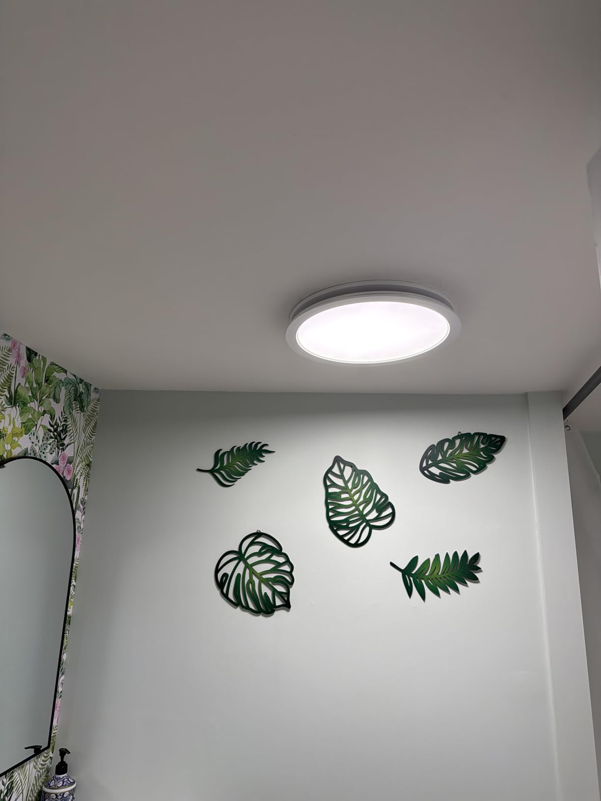 Fitop Bathroom Exhaust Fan with Light,130 CFM 1.5 Sones 47W 1100LM | No attic installation required, ETL, Ceiling-Mounted Shower Ventilation Exhaust Fan with Light customer photo 2