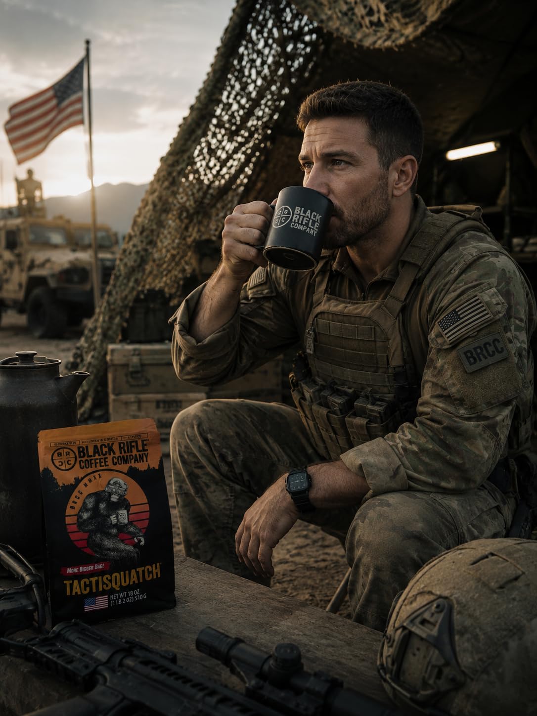 Black Rifle Coffee Dark Roast Ground Coffee Tactisquatch 18 oz | Veteran Founded, 100% Arabica, black currant, molasses & orange, ground coffee dark roast customer photo 2