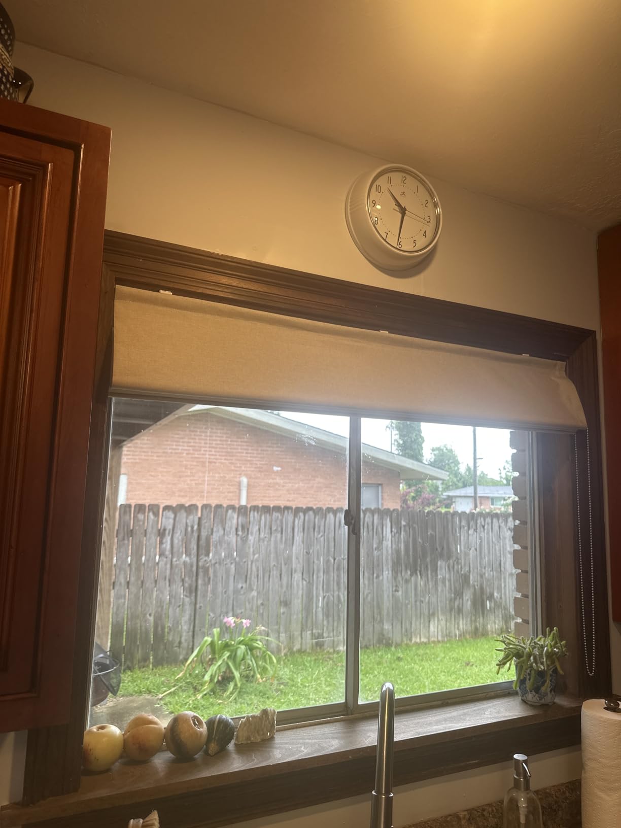 Bamboo Roman Shades, Easy Installation Oatmeal Woven Wood Shades, Cordless Custom Blackout Bamboo Window Shades for Doors Windows customer photo 2