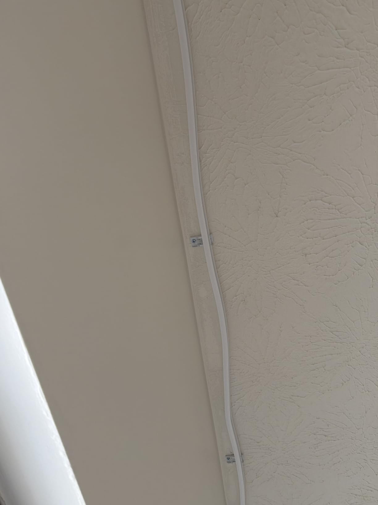 Flexible Bendable Ceiling Curtain Track, 16.4 ft (5 m), White | PVC, Stainless Steel & Metal, Ceiling Mounted, Smooth Gliding, for Bay Windows, RVs, Shower Curtains & Room Dividers customer photo 2
