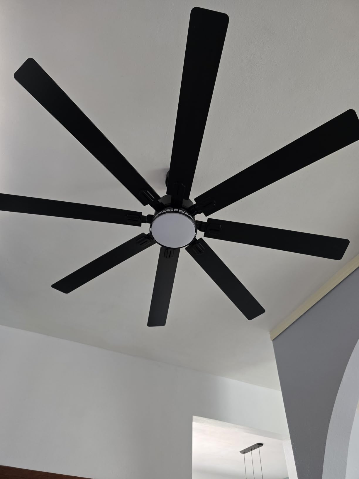 Fanbulous 84 Inch Large Modern Farmhouse Ceiling Fan with Lights and Remote | 8745 CFM High Airflow, Up to 800 Sq. Ft. Coverage, Damp Rated, 6 Speeds, Timer, 3CCT, Dual Finish, Indoor, Outdoor, Big Room customer photo 1