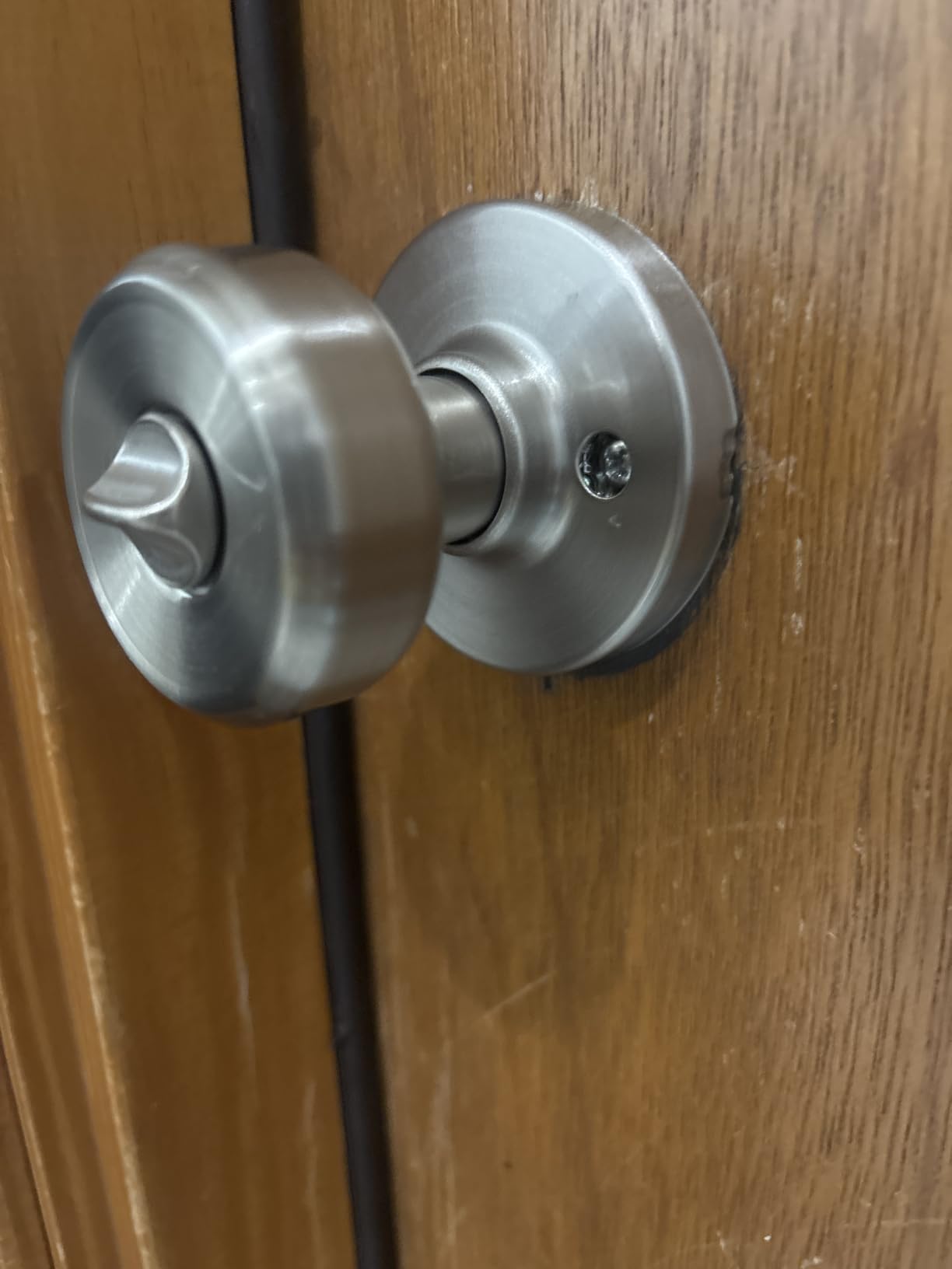 Kwikset Maven Front Door Lock Handle and Deadbolt Set, Entry Handleset Round Exterior with Interior Door Knob, Matte Black, Microban customer photo 1