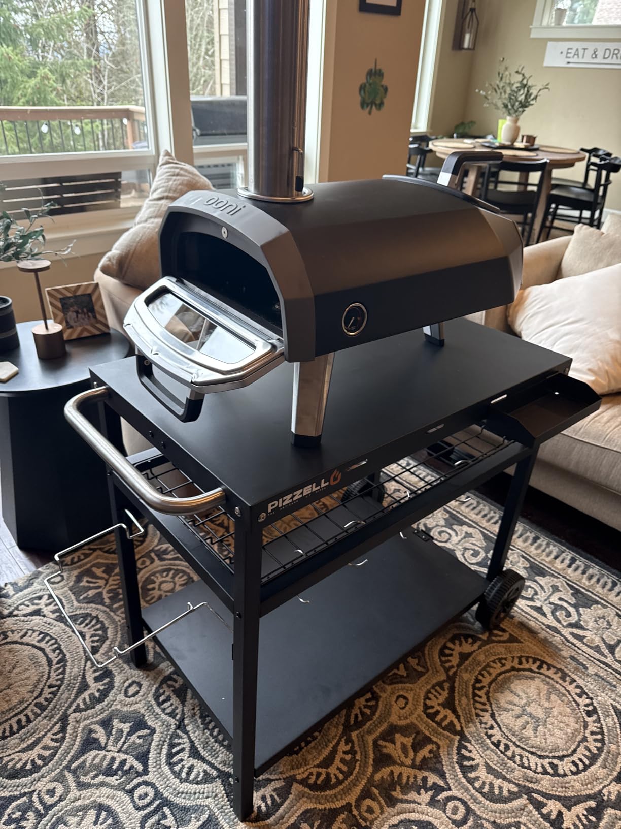 Ooni Karu 2 Multi-Fuel Outdoor Pizza Oven - Wood and Gas Outdoor Pizza Oven with Pizza Stone & Intergrated Thermometer, Pizza Oven Outdoor, Dual Fuel 12 Inch Pizza Maker, Outdoor Cooking Grill customer photo 2