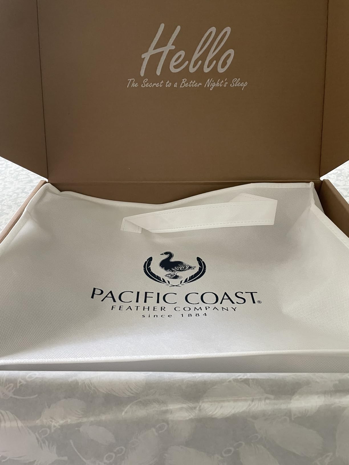 Pacific Coast Goose Feather Down Fiber Comforters King Size, Extra Fluffy White Duvet Insert, Ultra-Soft, Breathable, All Season Hotel Luxury Bedding Comforters, 8 Corner & Center Loops (106