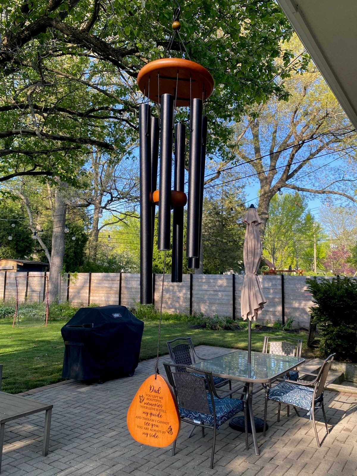 AMBOBE Memorial Wind Chimes for Loss of Loved One, Sympathy Wind Chime Gift | Bereavement Gifts, Beautiful Outdoor Garden Decor with Soothing Melodic Tones customer photo 2