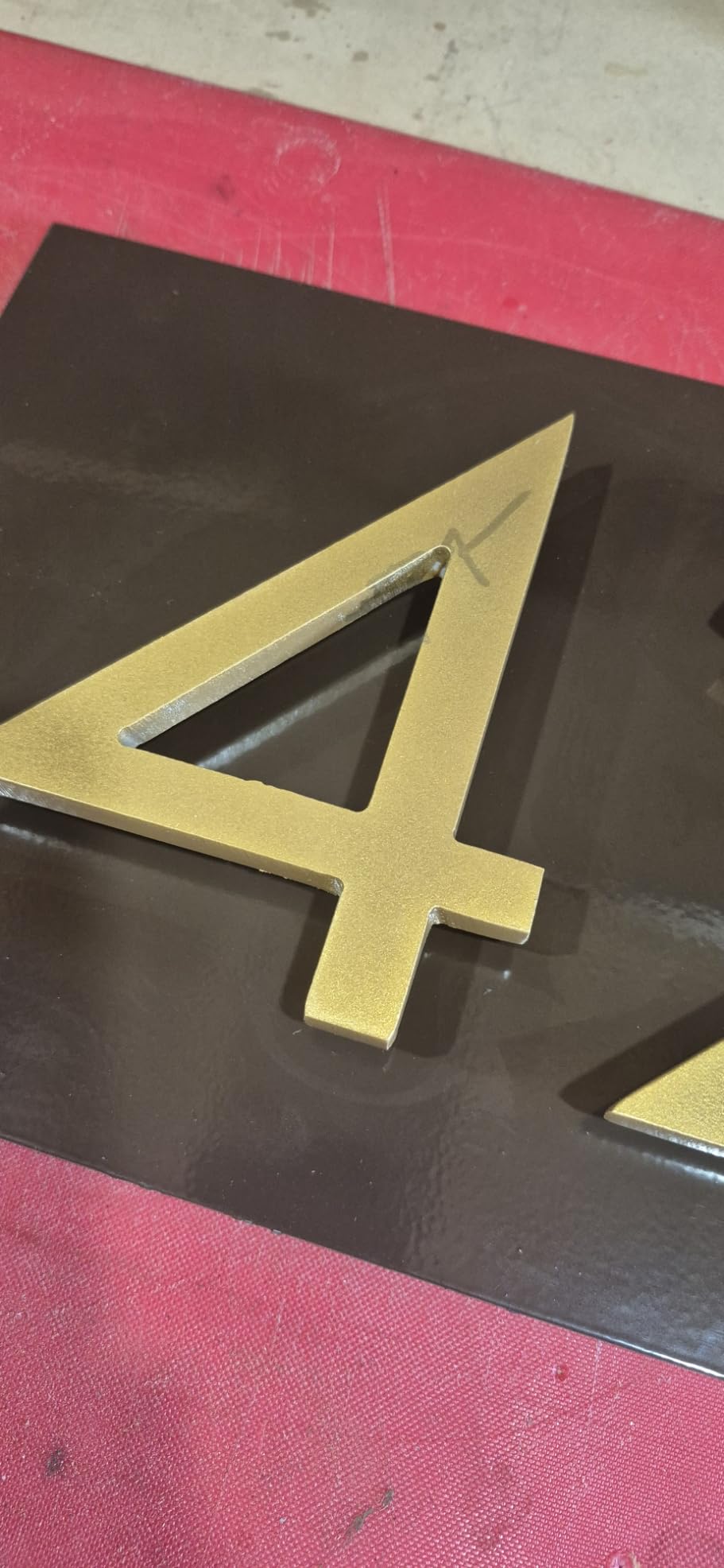 Personalized Floating Aluminum Address Sign Plaque - Custom House Numbers | Horizontal or Vertical. 3
