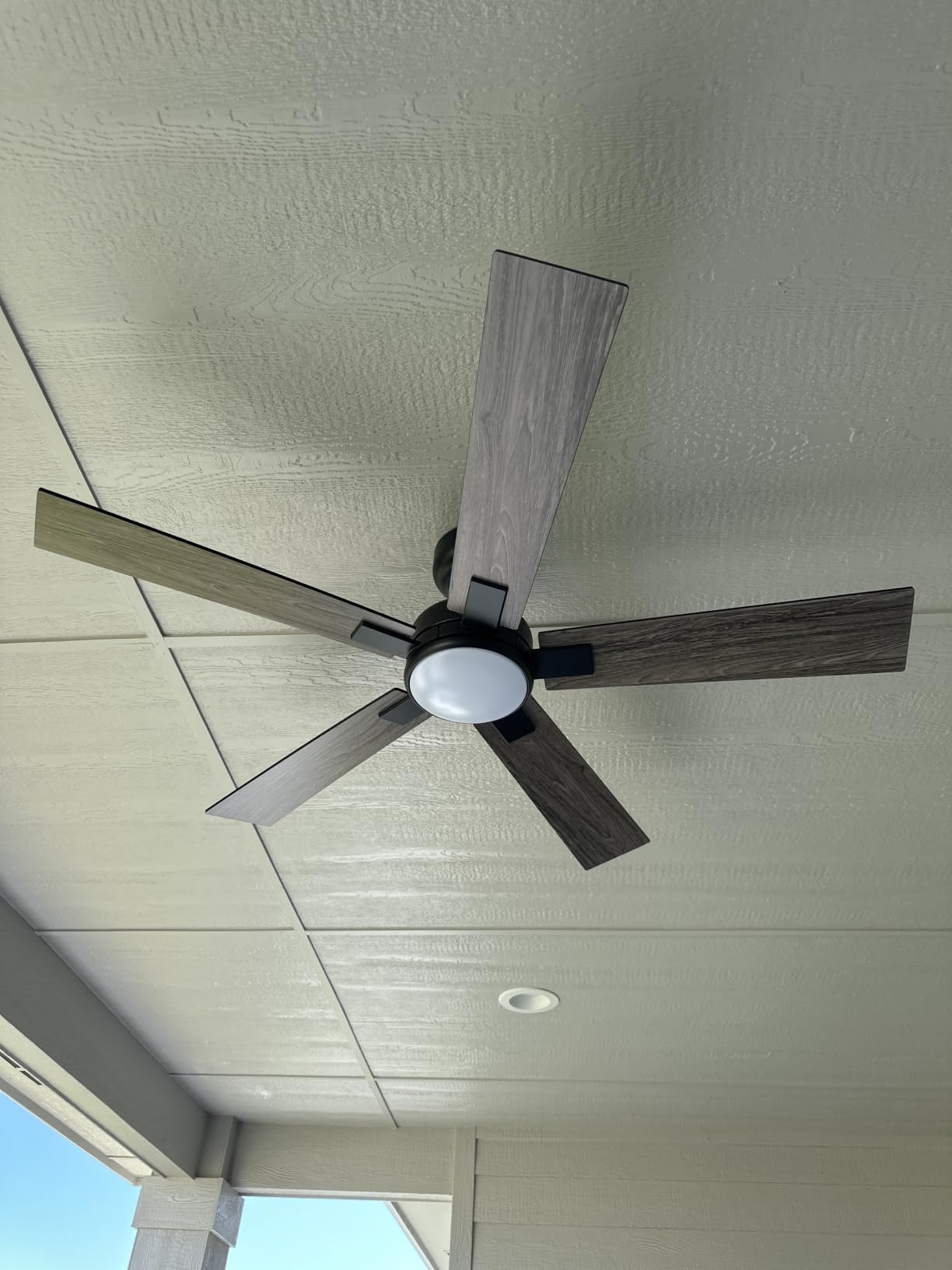 52 Inch Black Ceiling Fans with Lights and Remote | Cover Outdoor Ceiling Fan Reversible DC Motor, 6-Speed Quiet 3CCT for Indoor Bedroom, Living Room, Patios, ETL Listed customer photo 2